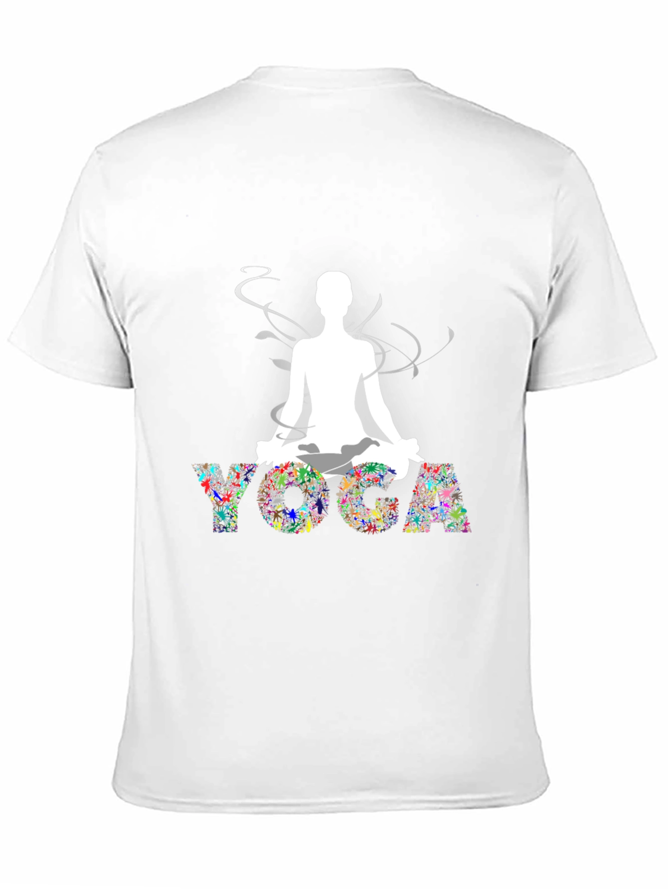 Black Yoga Graphic Black T-Shirt view 11