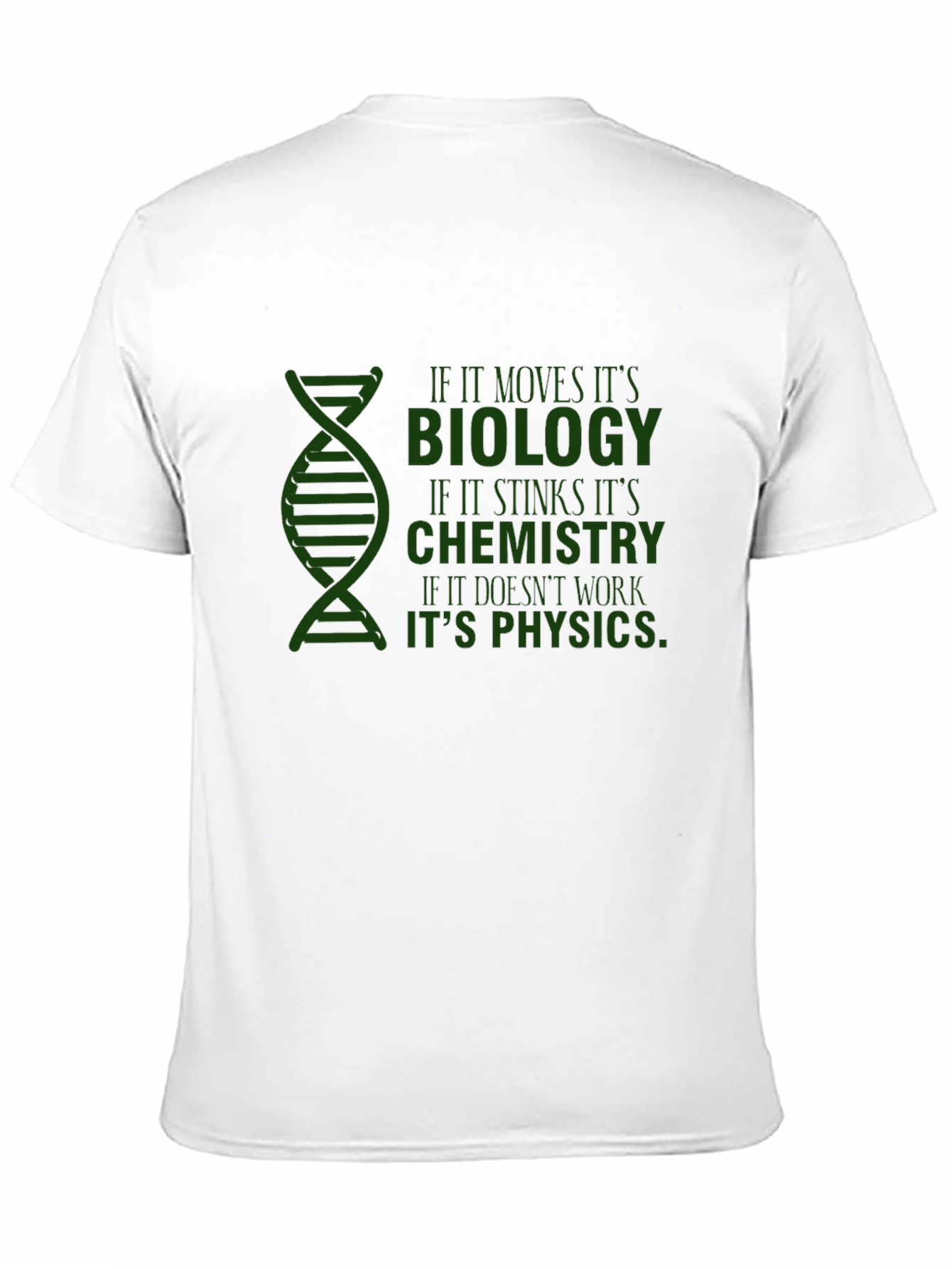 Black Science Humor T-Shirt: Biology, Chemistry, Physics view 11