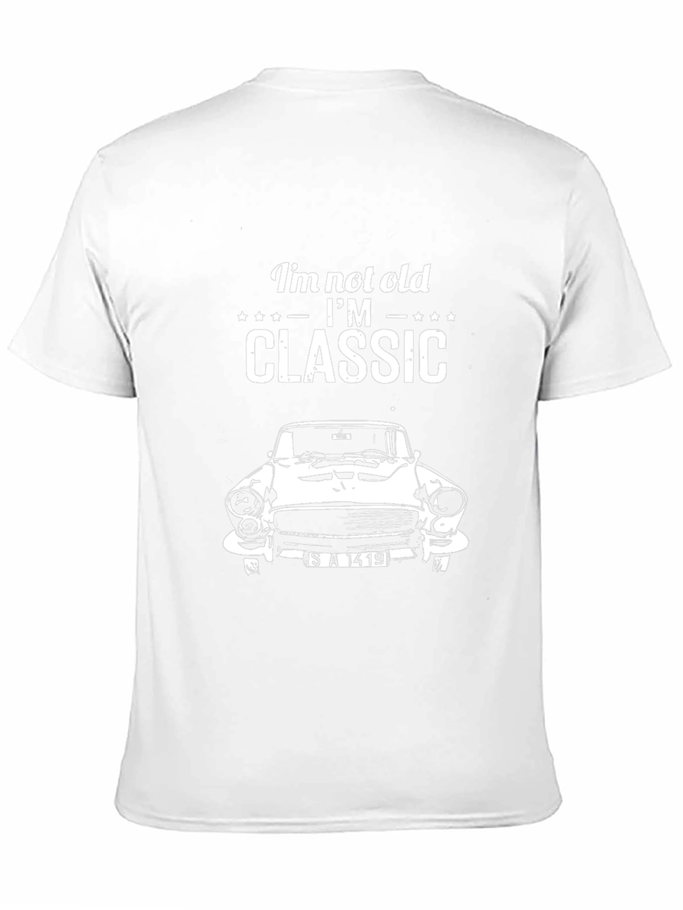 Black Classic Car T-Shirt - I'm Not Old, I'm Classic view 11