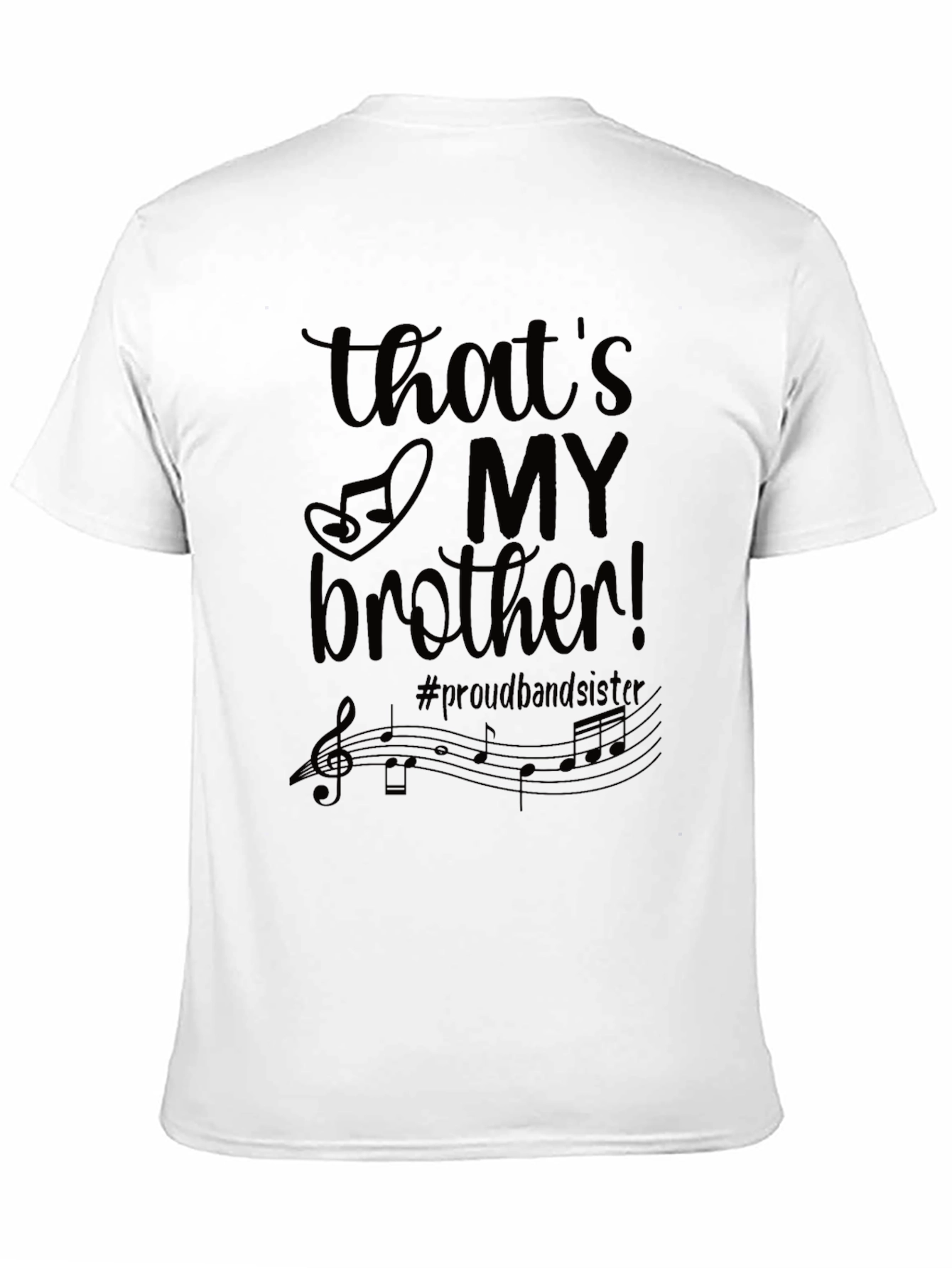 Black That's My Brother Band Sister Graphic Tee view 11