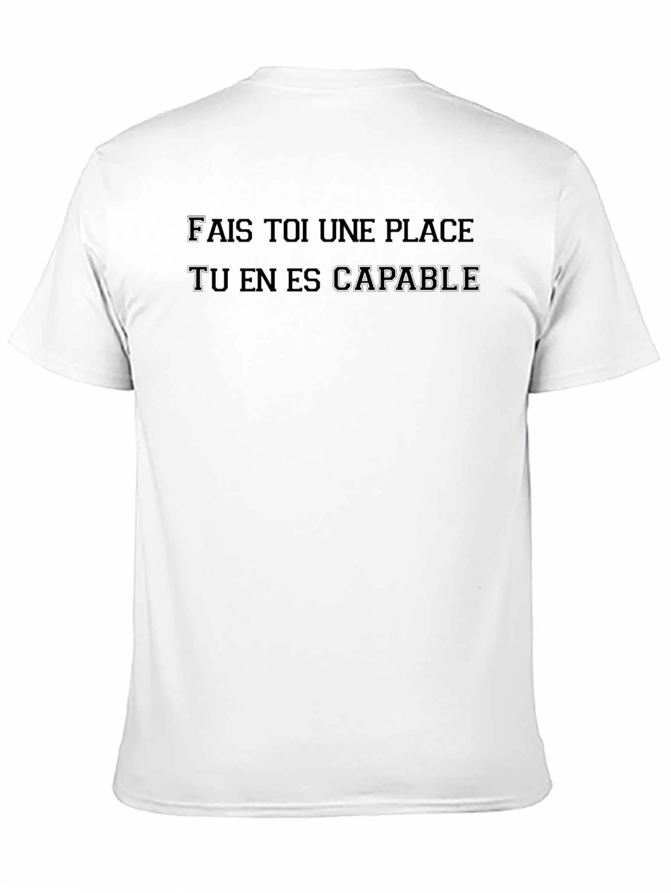 Black Motivational French Phrase T-Shirt view 11