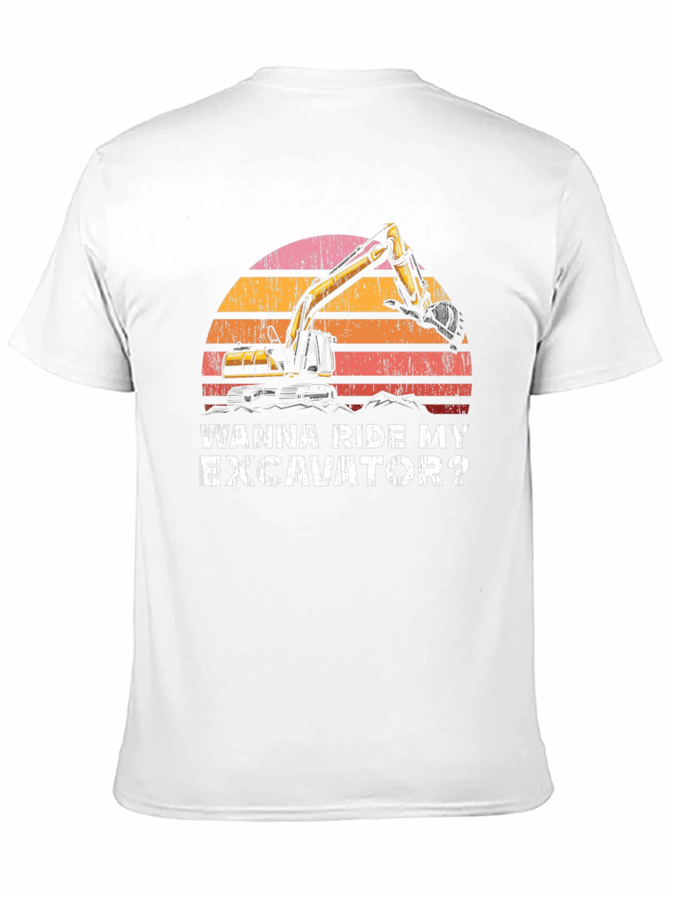 Black Wanna Ride My Excavator T-Shirt view 11