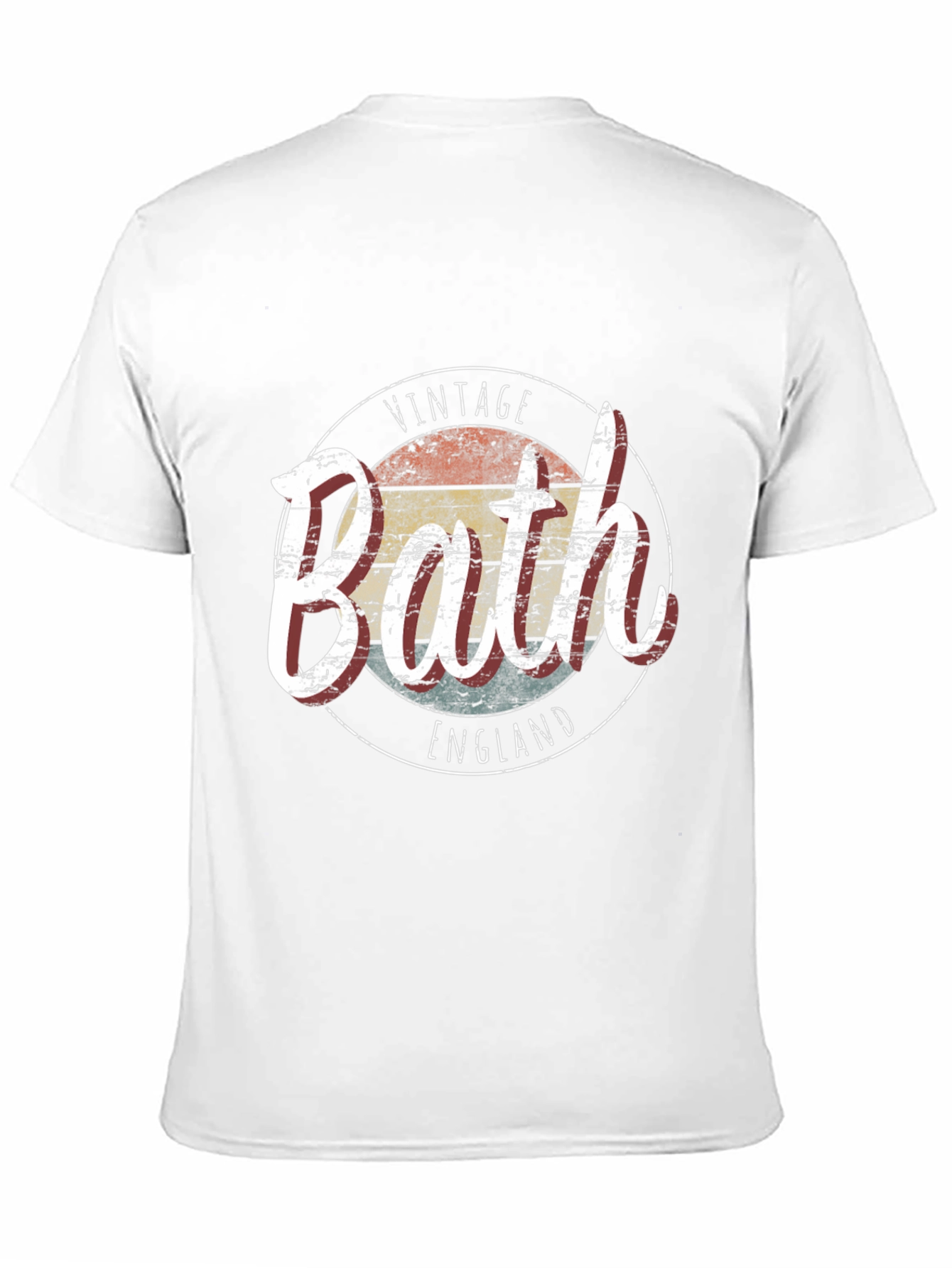 Black Vintage Bath England Graphic T-Shirt view 11