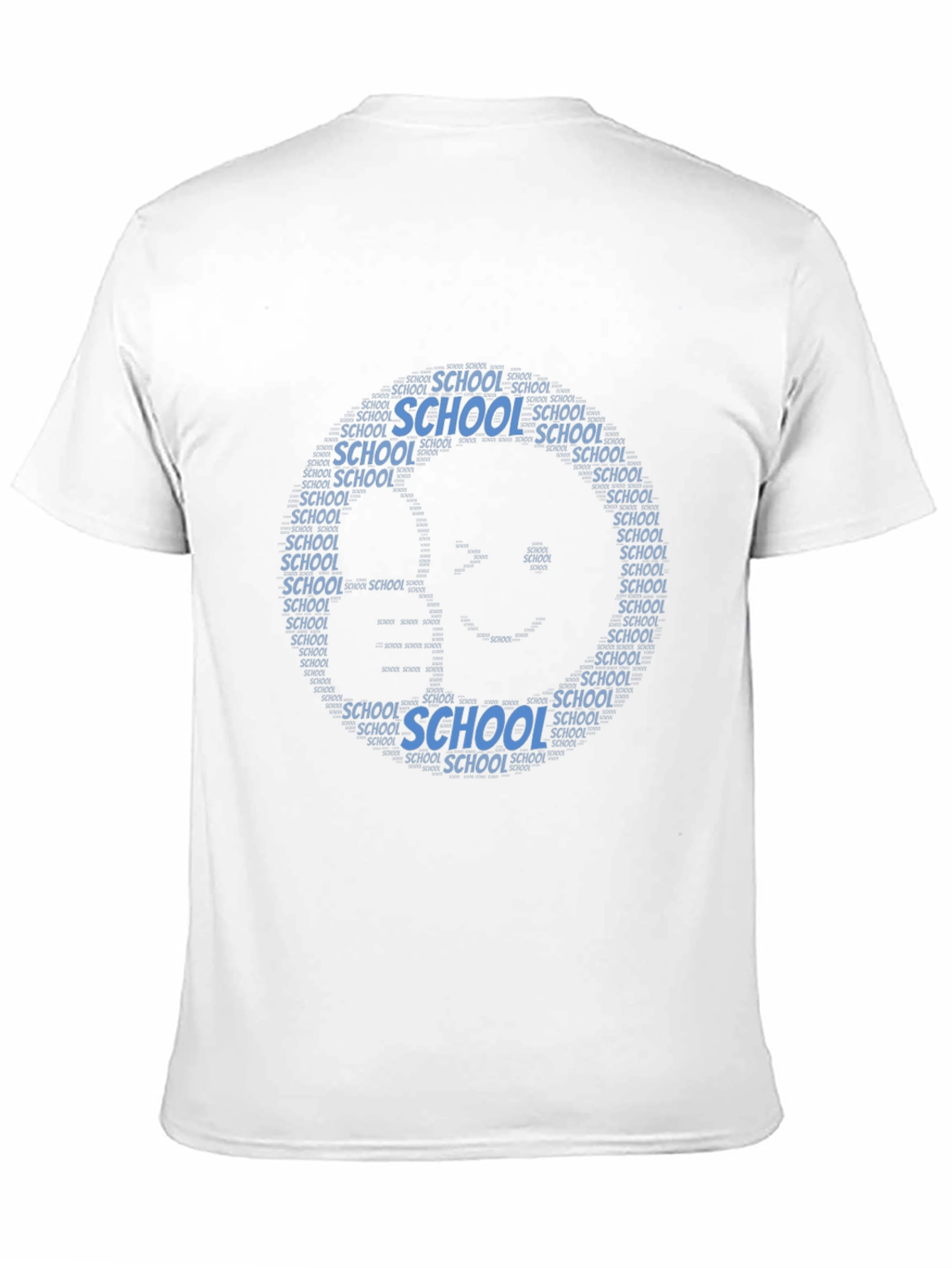 Black School Word Art Design T-Shirt view 11