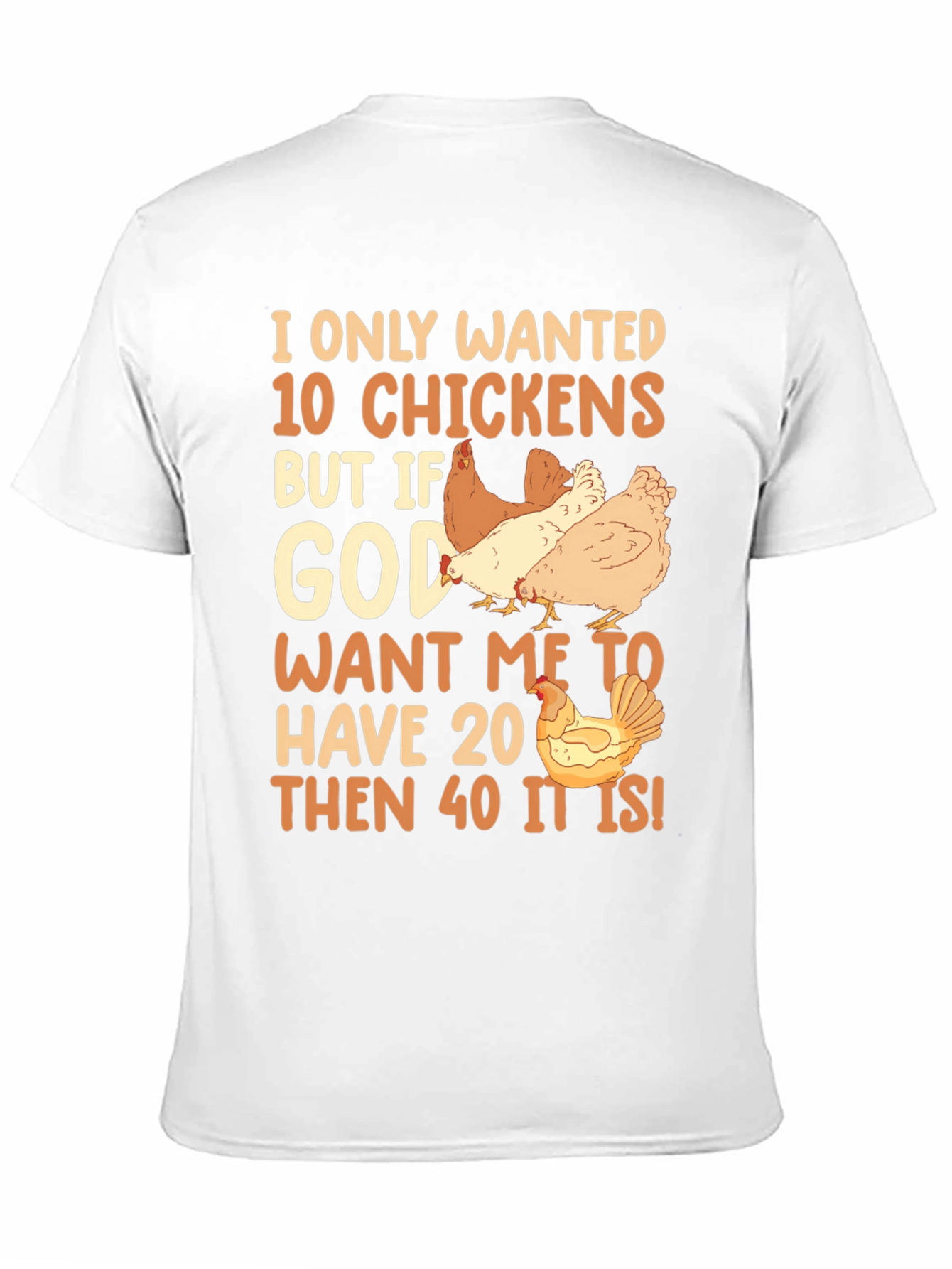 Black I Only Wanted 10 Chickens Graphic Tee view 11