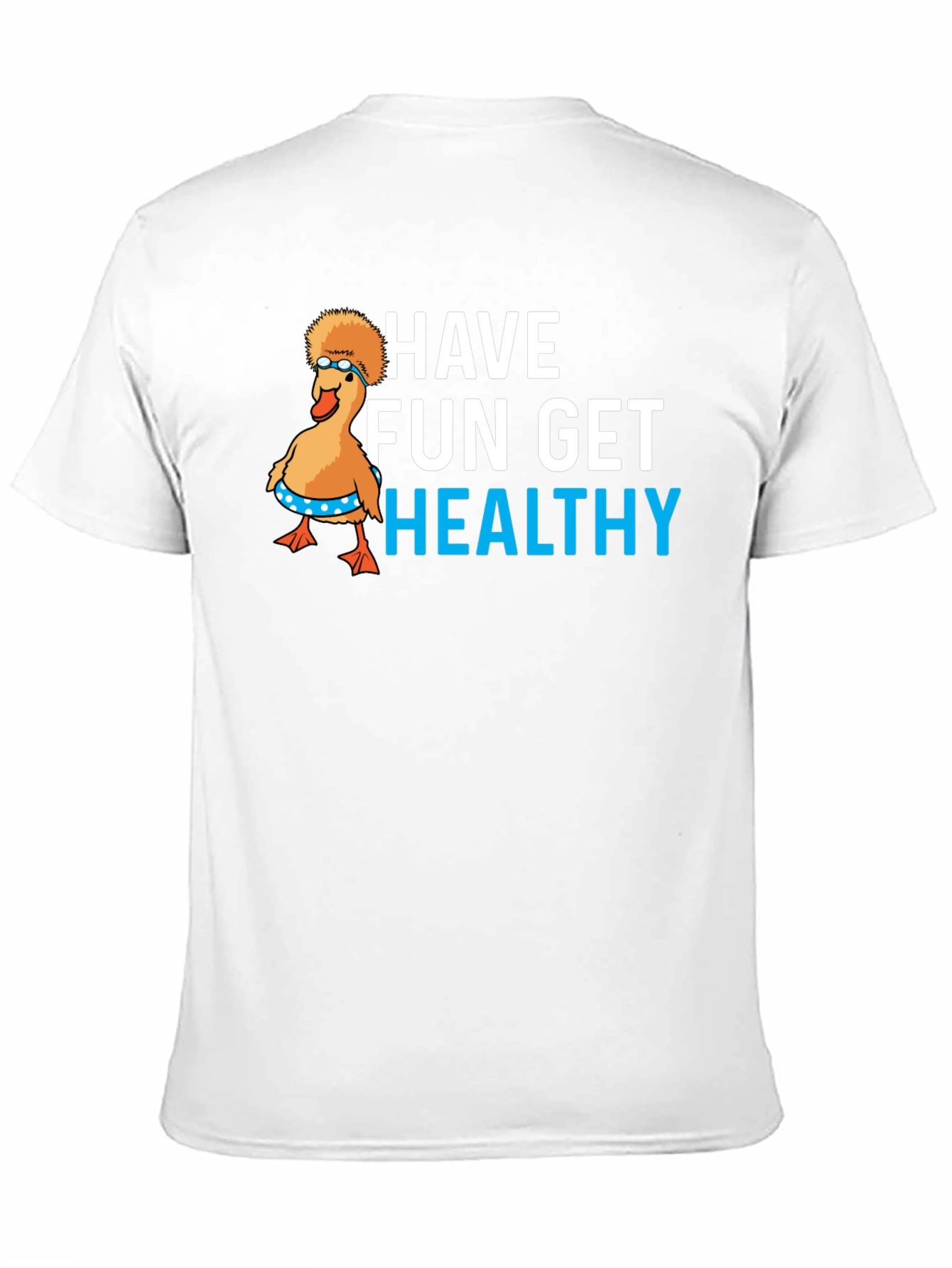 Black Have Fun Get Healthy Graphic T-Shirt view 11