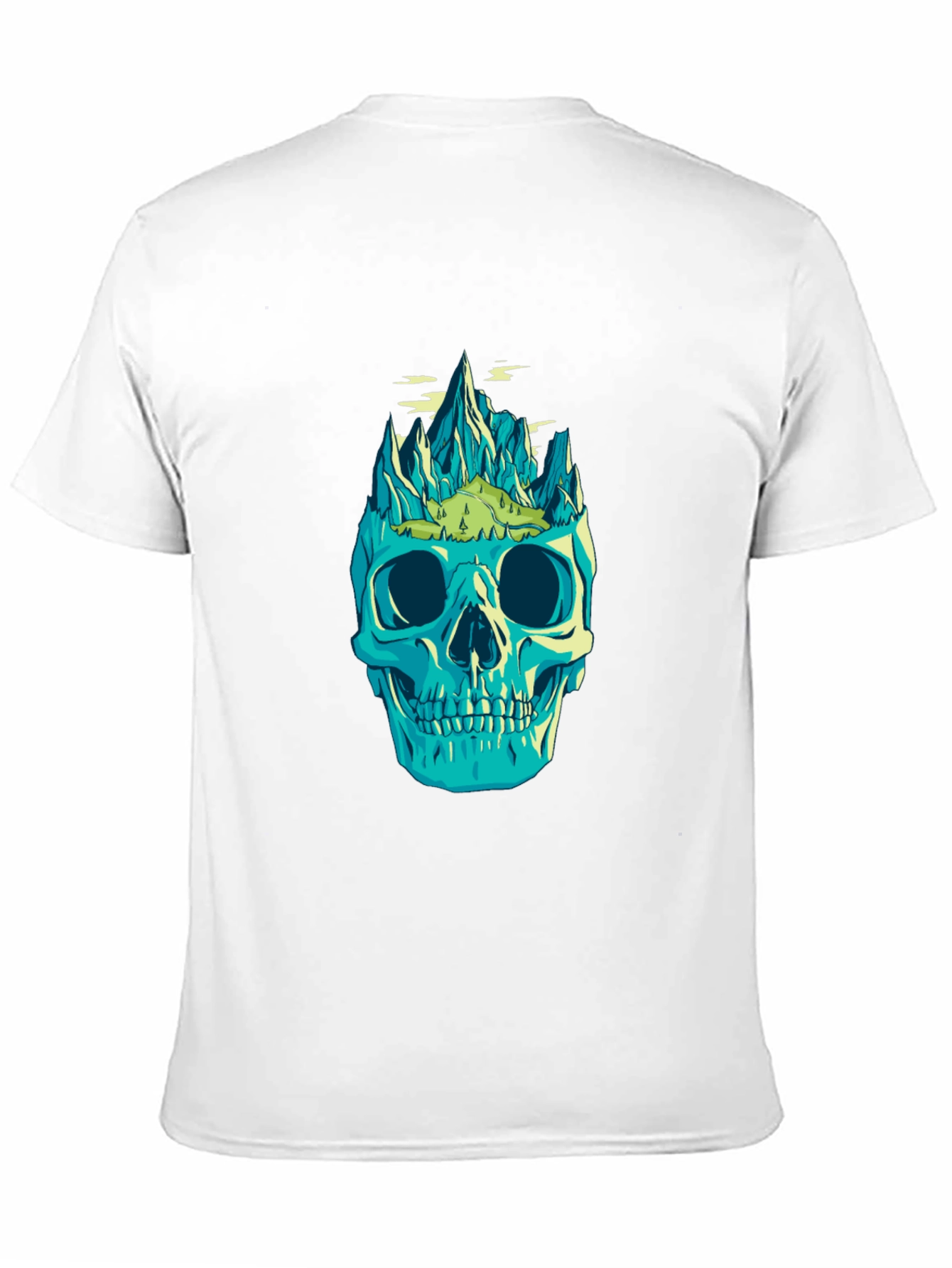 Black Skull Mountain Graphic Tee - Unique Design view 11