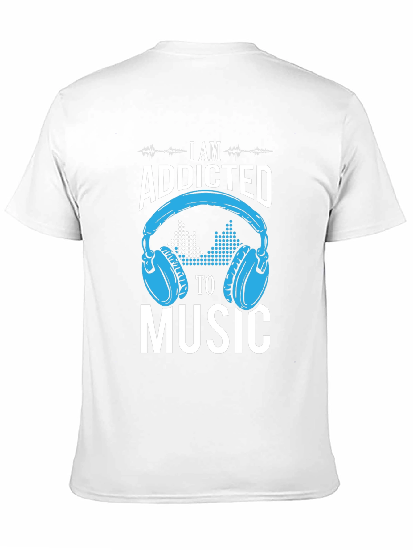 Black Addicted to Music Graphic Print T-Shirt view 11