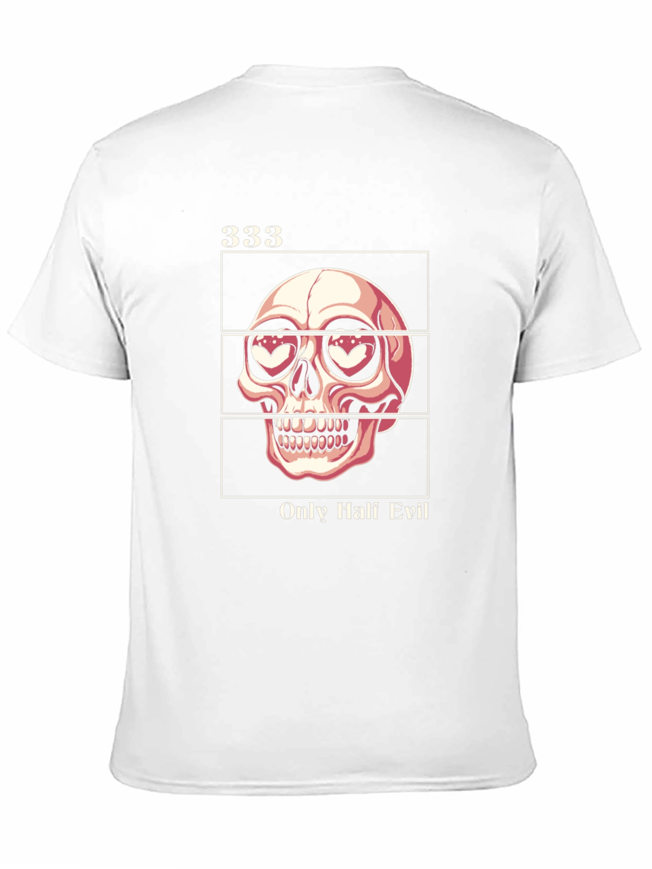 Black 333 Only Half Evil Graphic Tee - Black view 11