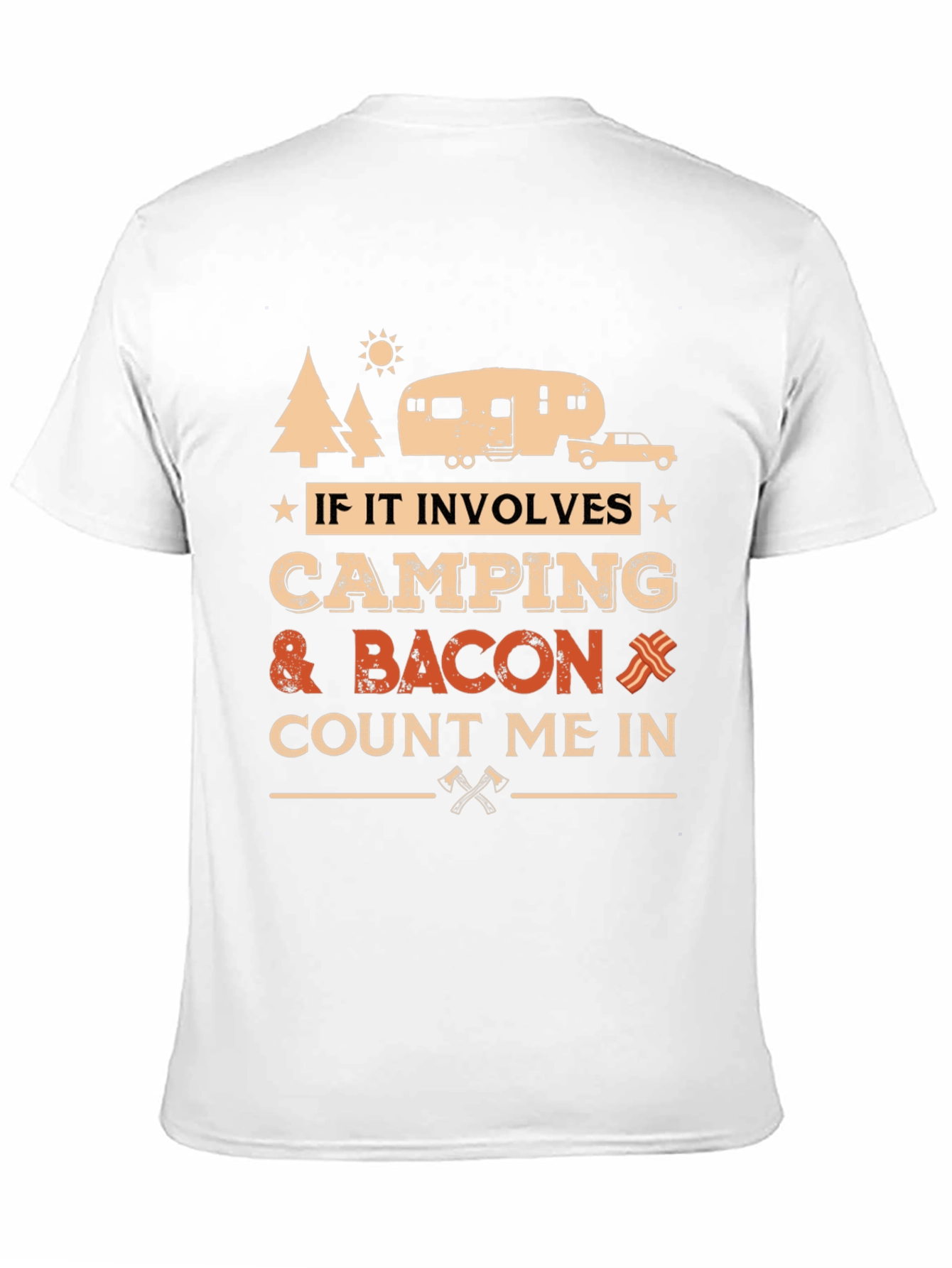 Black Camping & Bacon T-Shirt - Count Me In! view 11