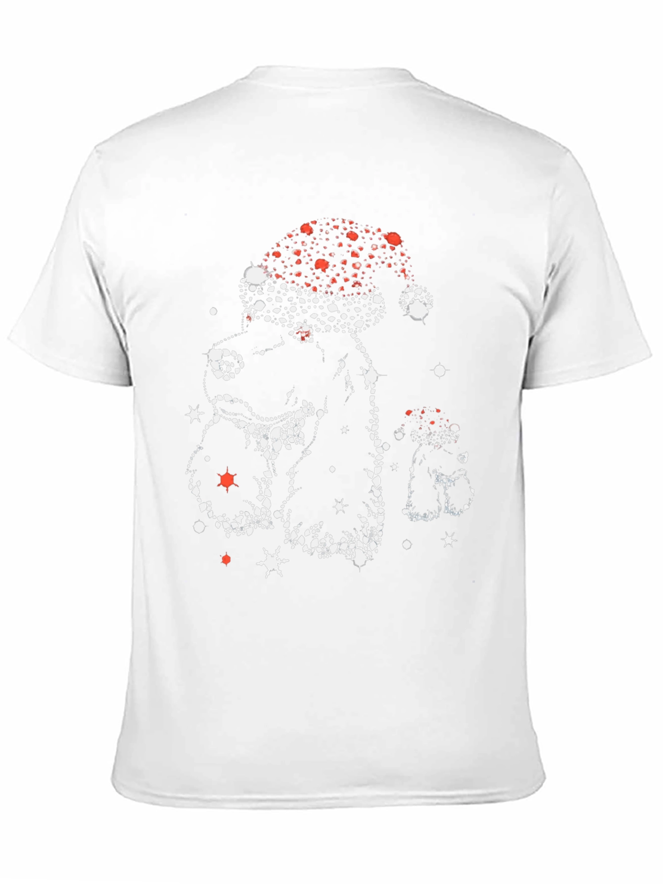 Black Festive Santa Dog T-Shirt view 11