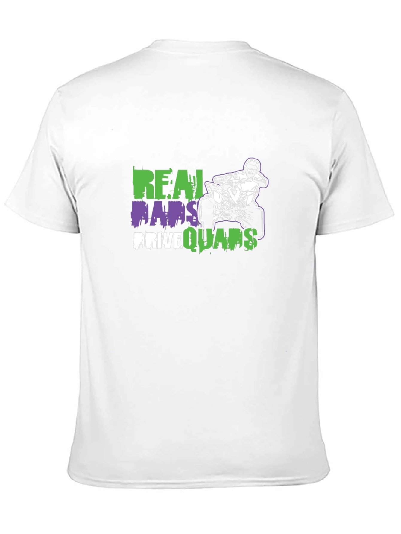 Black Real Dads Drive Quads Black T-Shirt view 11