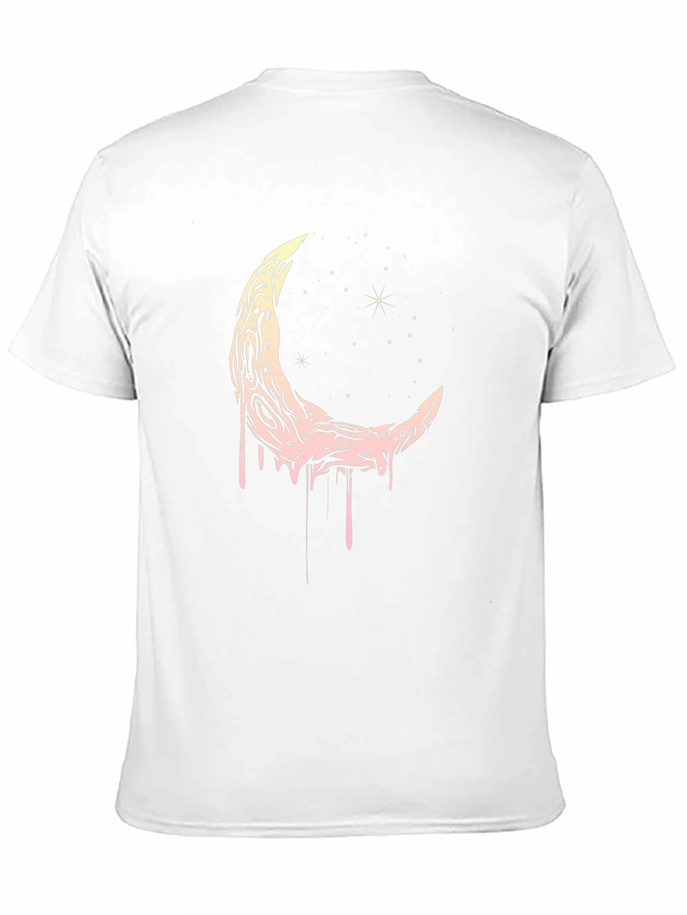 Black Crescent Moon Graphic Black T-Shirt view 11