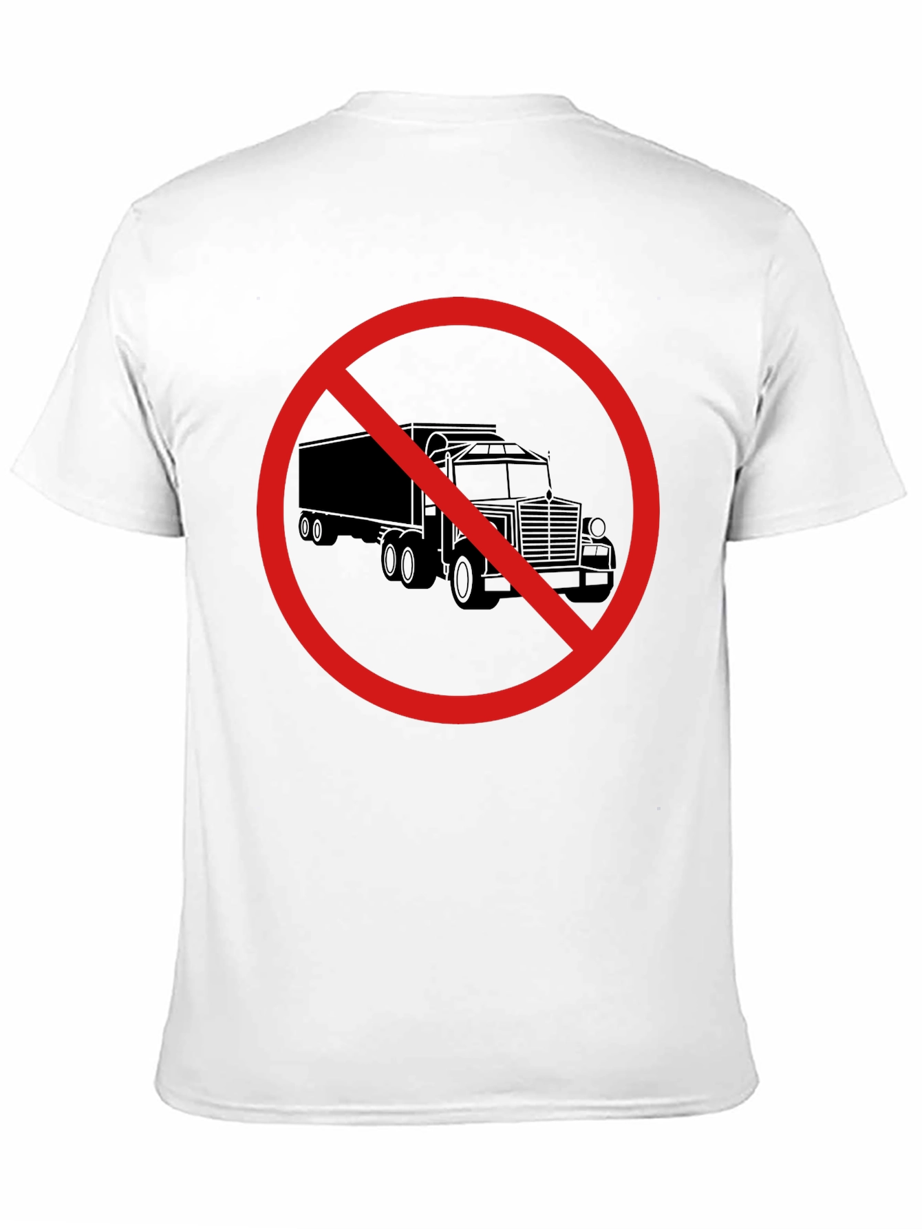 Black No Trucks Allowed Graphic Tee - Black Cotton T-Shirt view 11