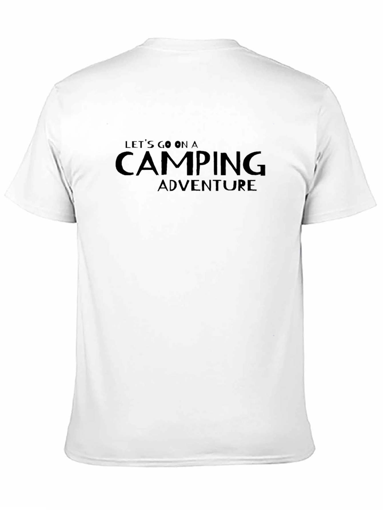 Black Camping Adventure Graphic T-Shirt view 11