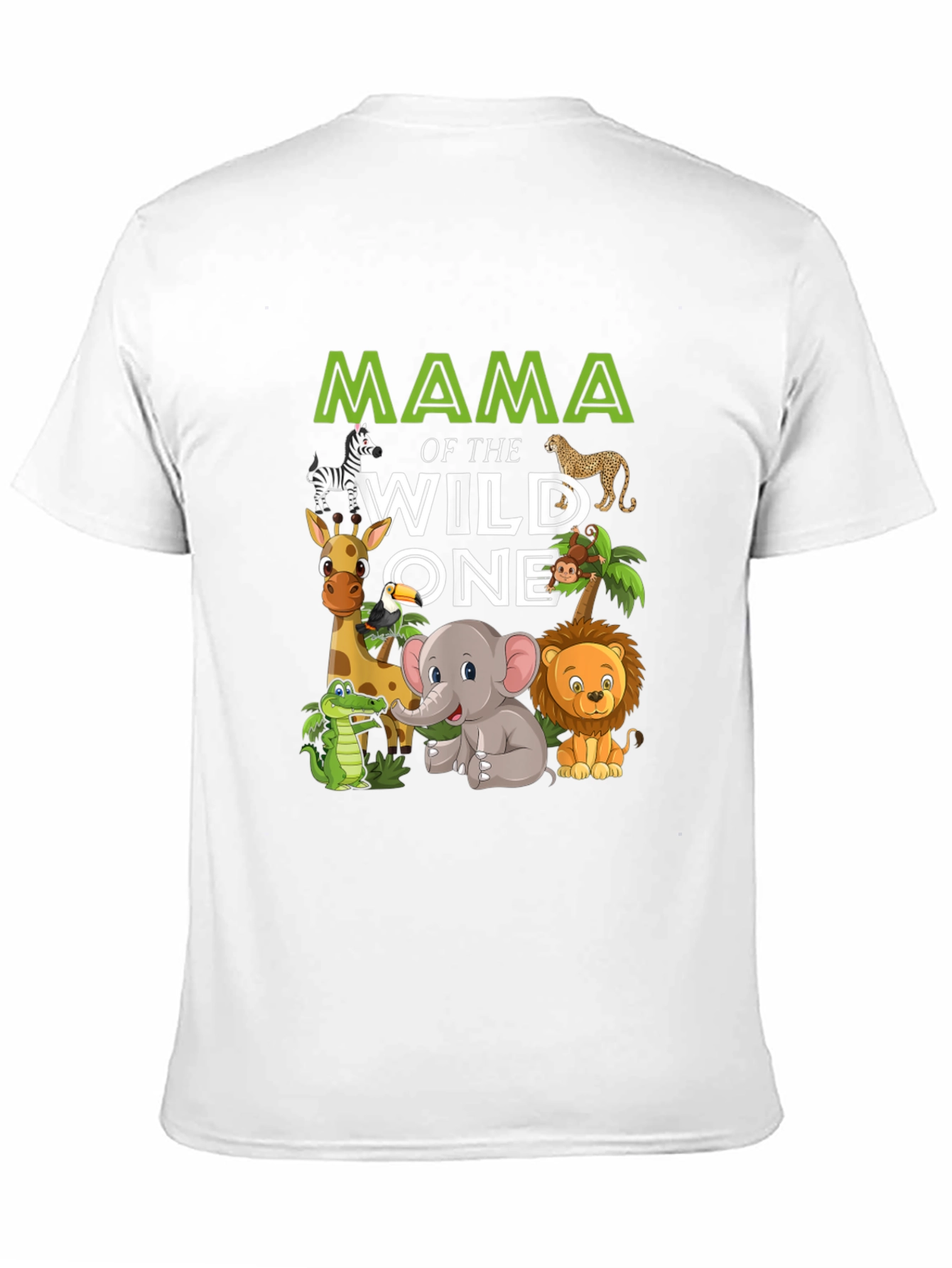 Black Mama of the Wild One Safari Animal T-Shirt view 11