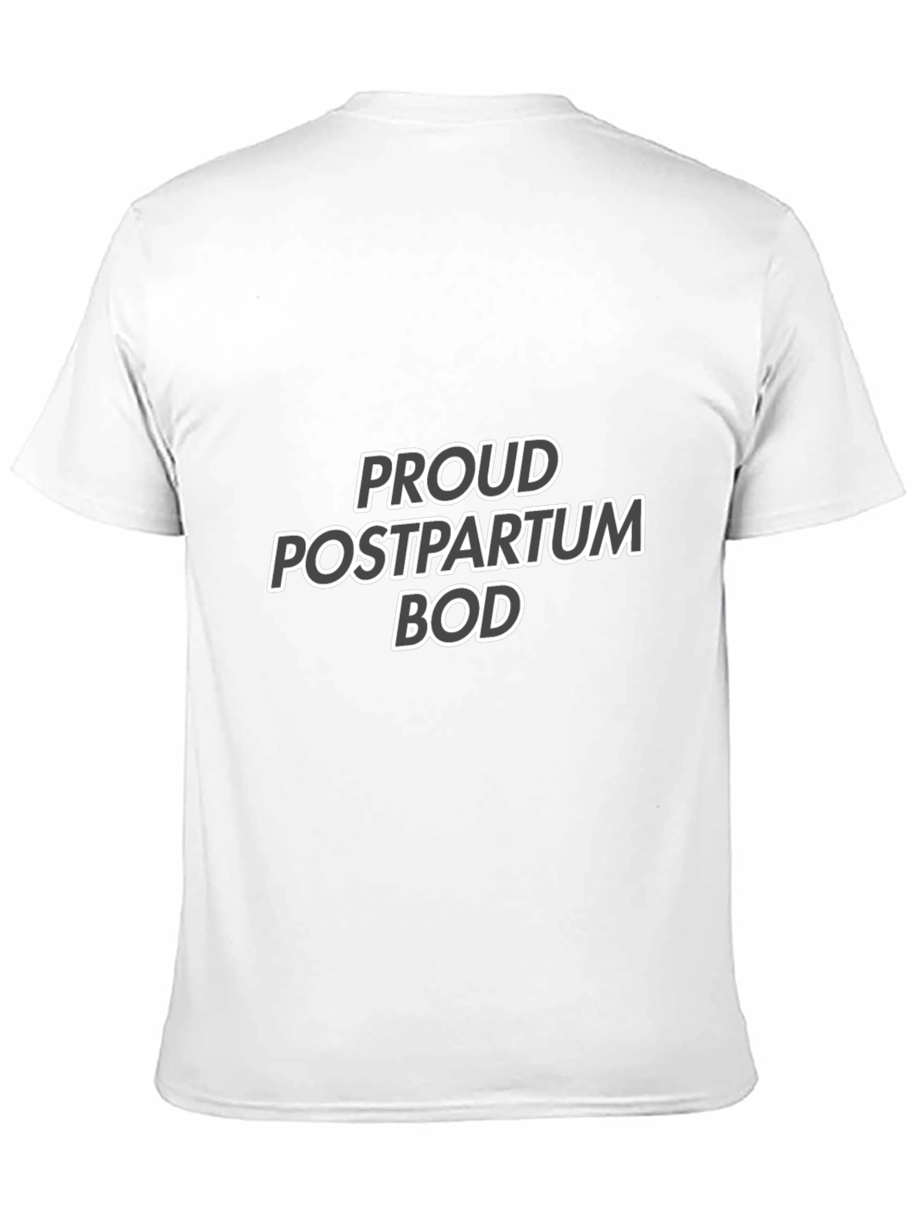 Black Proud Postpartum Bod T-Shirt - Black Cotton Tee view 11