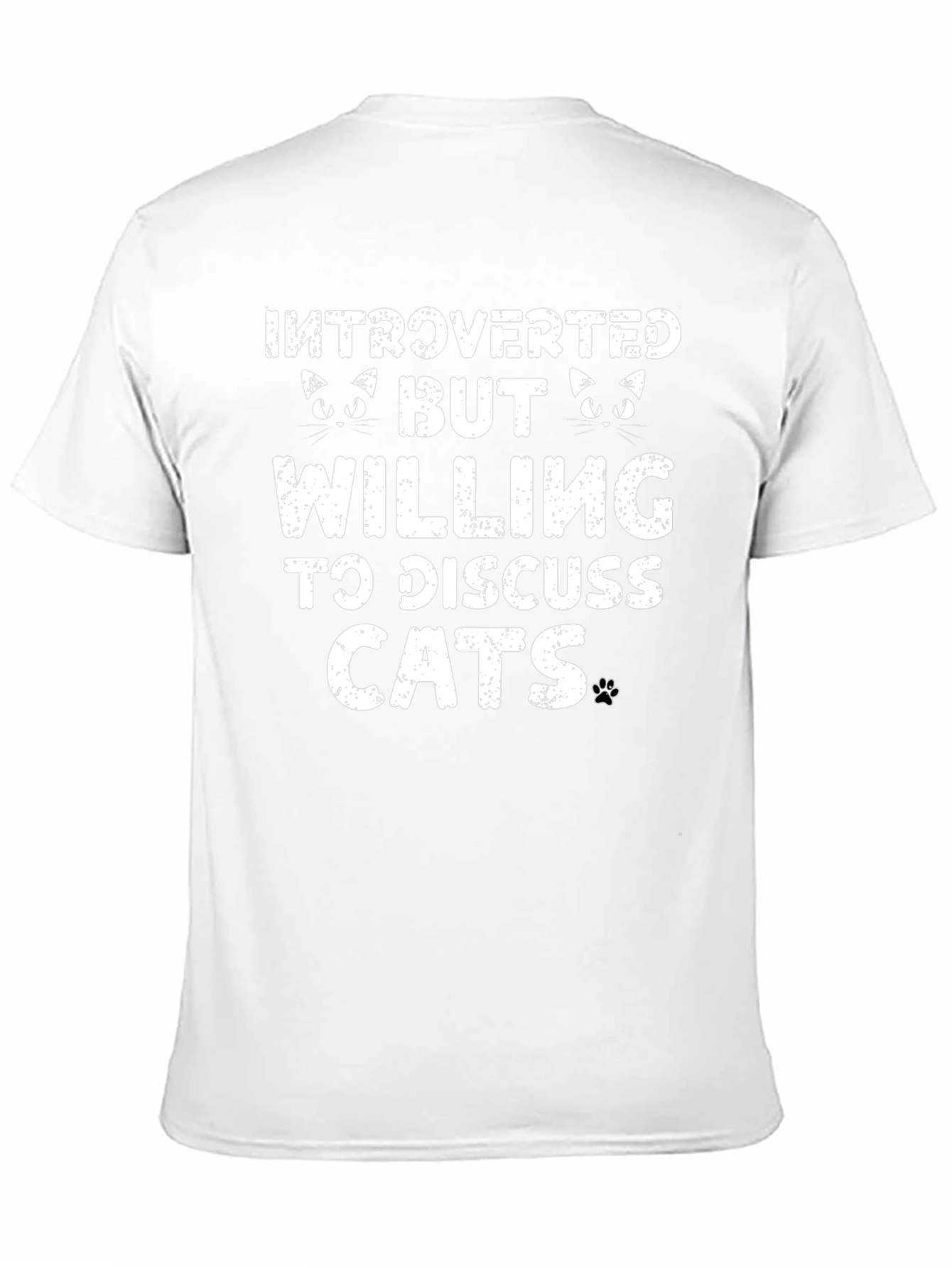Black Introverted But Willing to Discuss Cats T-Shirt view 11