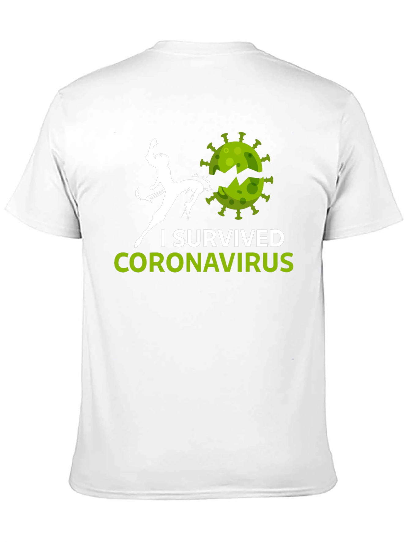 Black I Survived Coronavirus T-Shirt view 11