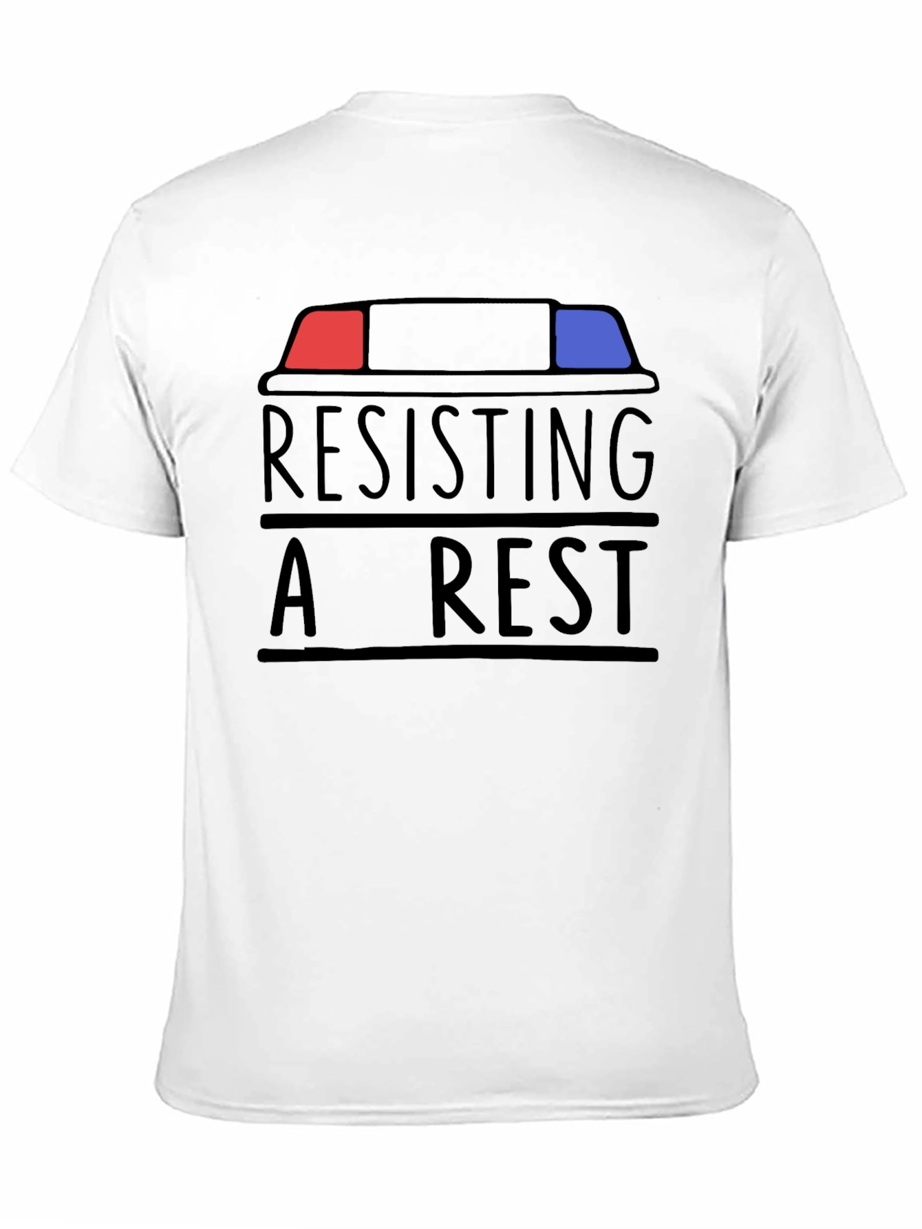 Black Resisting Arrest T-Shirt - Funny Slogan Tee view 11