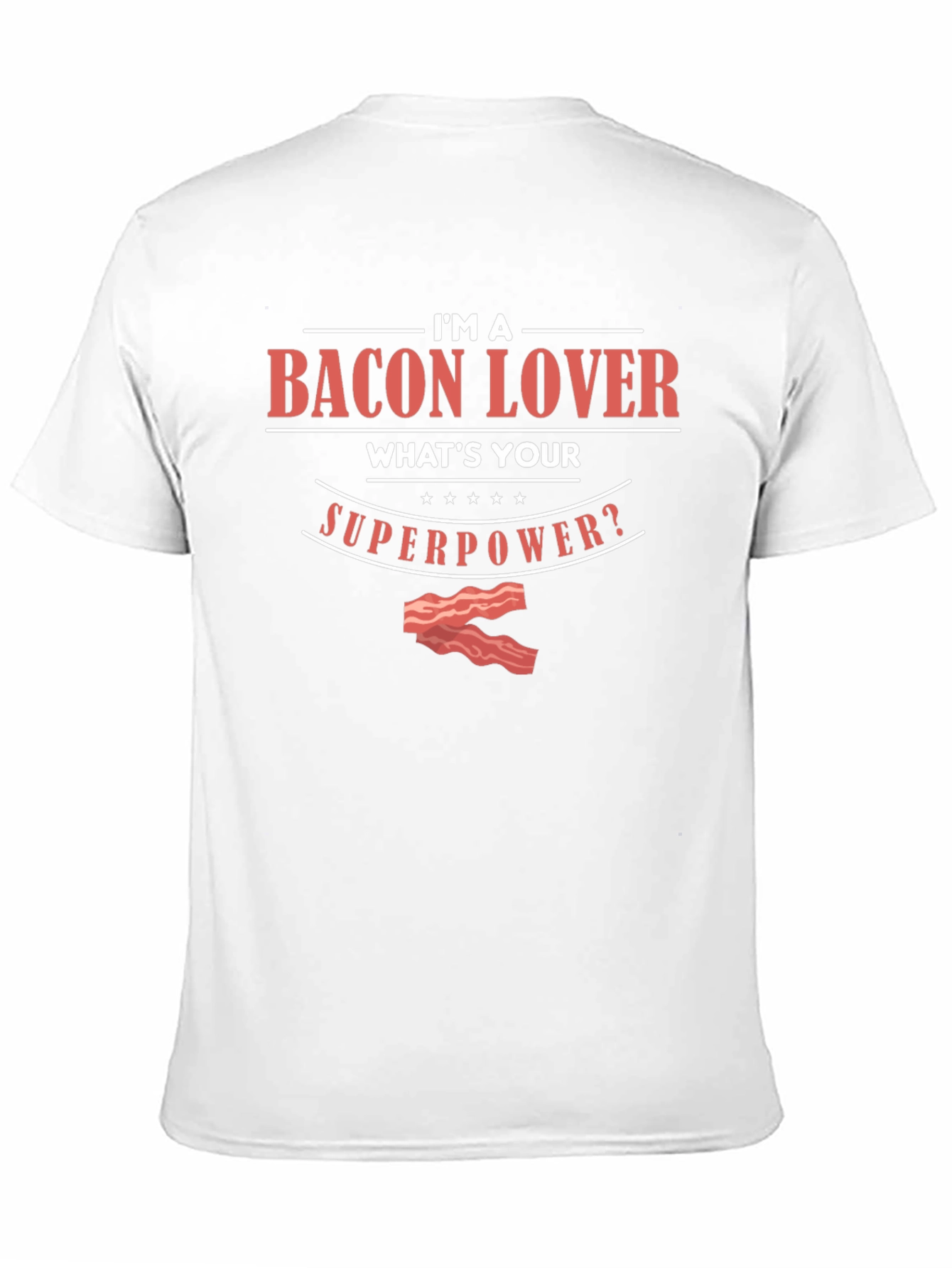 Black Bacon Lover Superpower Graphic Tee - Black Cotton view 11