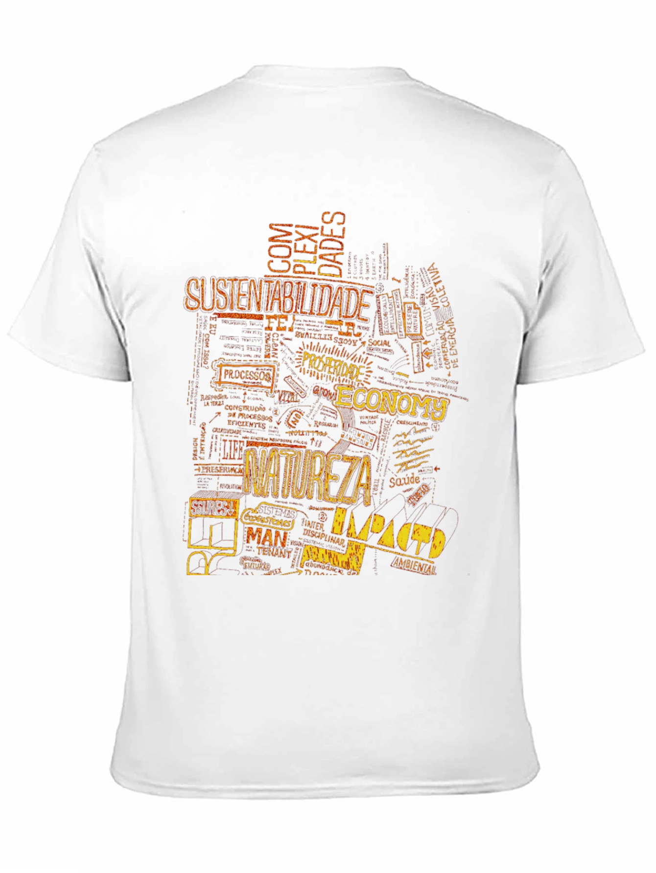 Black Word Art Graphic Tee - Black Cotton Blend view 11