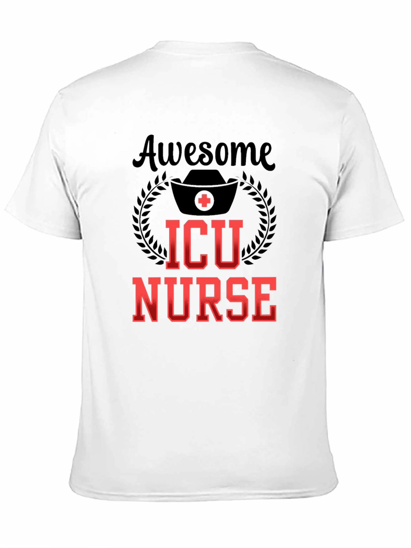 Awesome ICU Nurse Graphic Tee - Black - 11