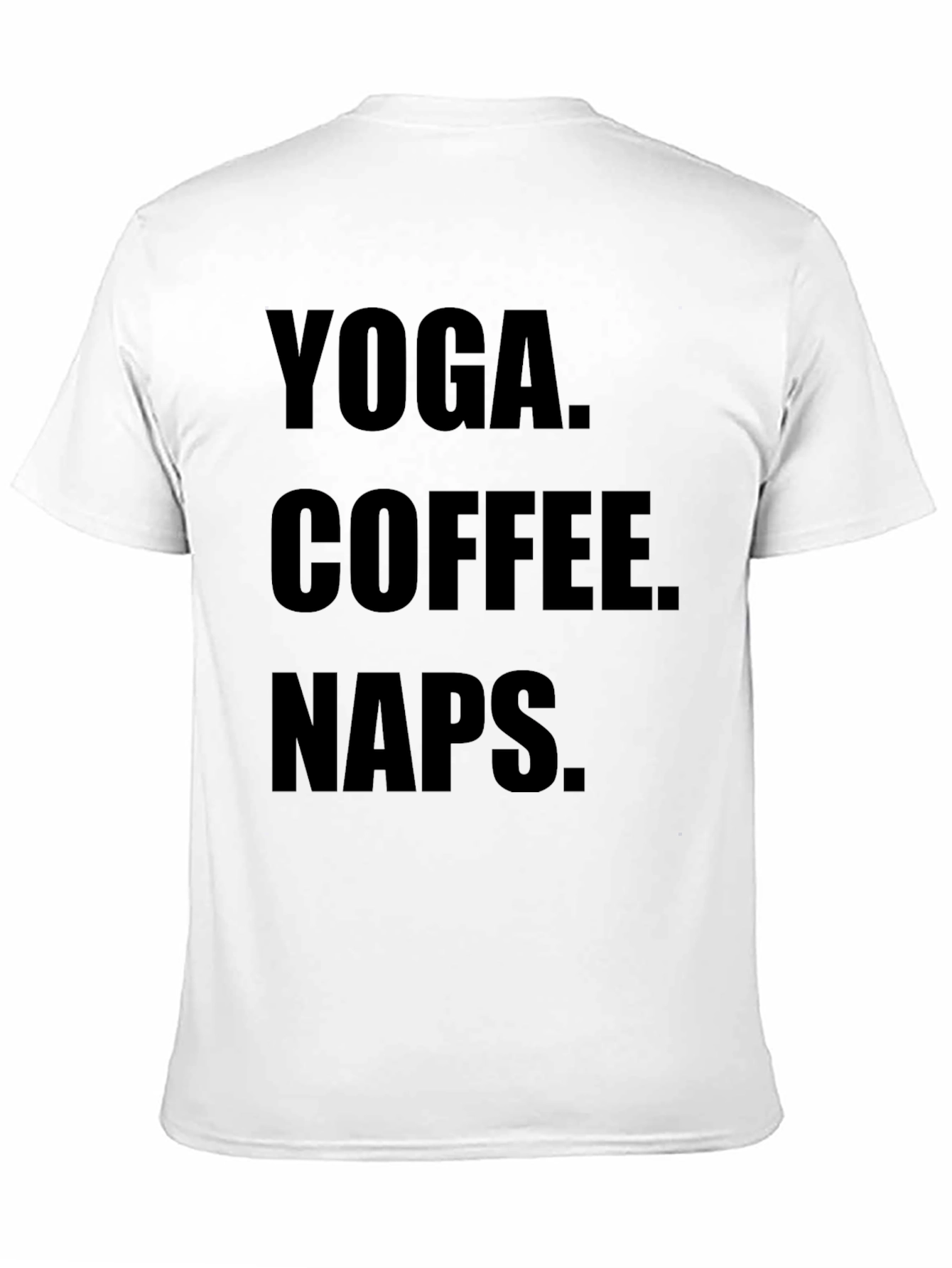 Black Yoga Coffee Naps Black Graphic Tee Shirt view 11