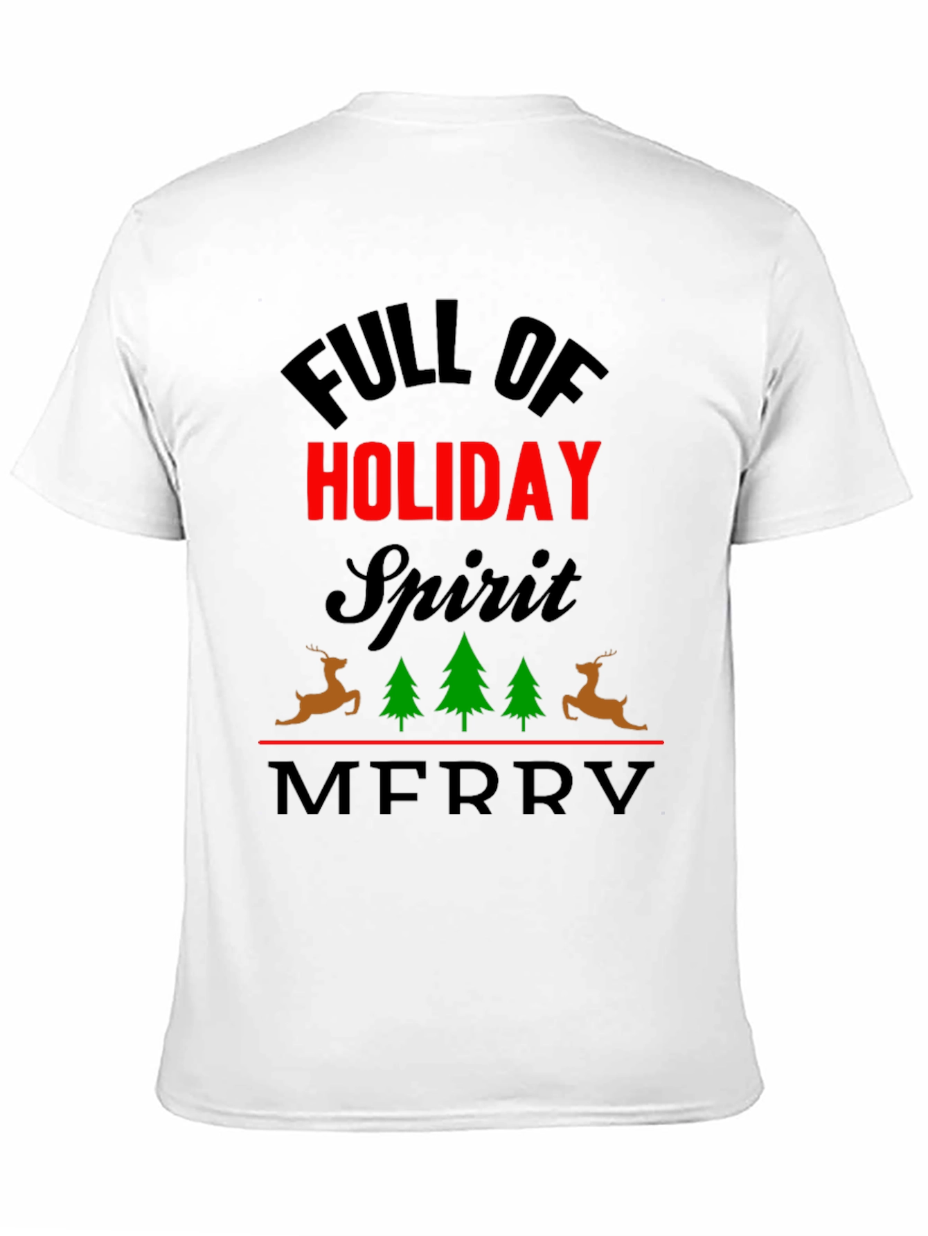 Black Holiday Spirit Graphic Tee view 11