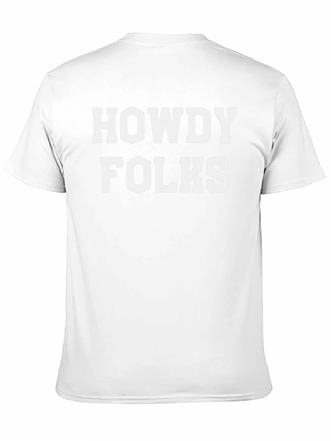 Black Howdy Folks Graphic Tee - Classic Style view 11