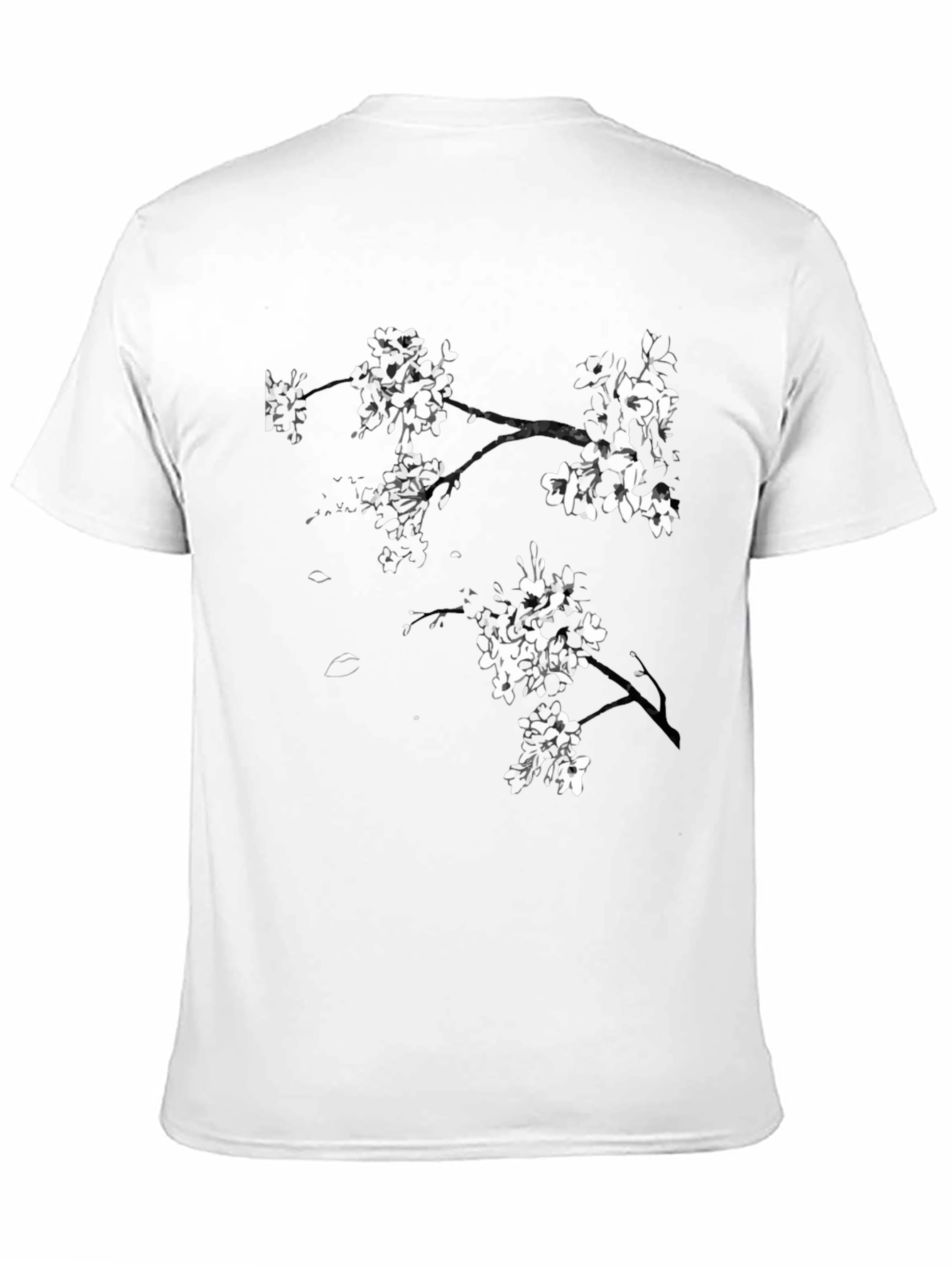 Black Blossom Branch Black Tee view 11