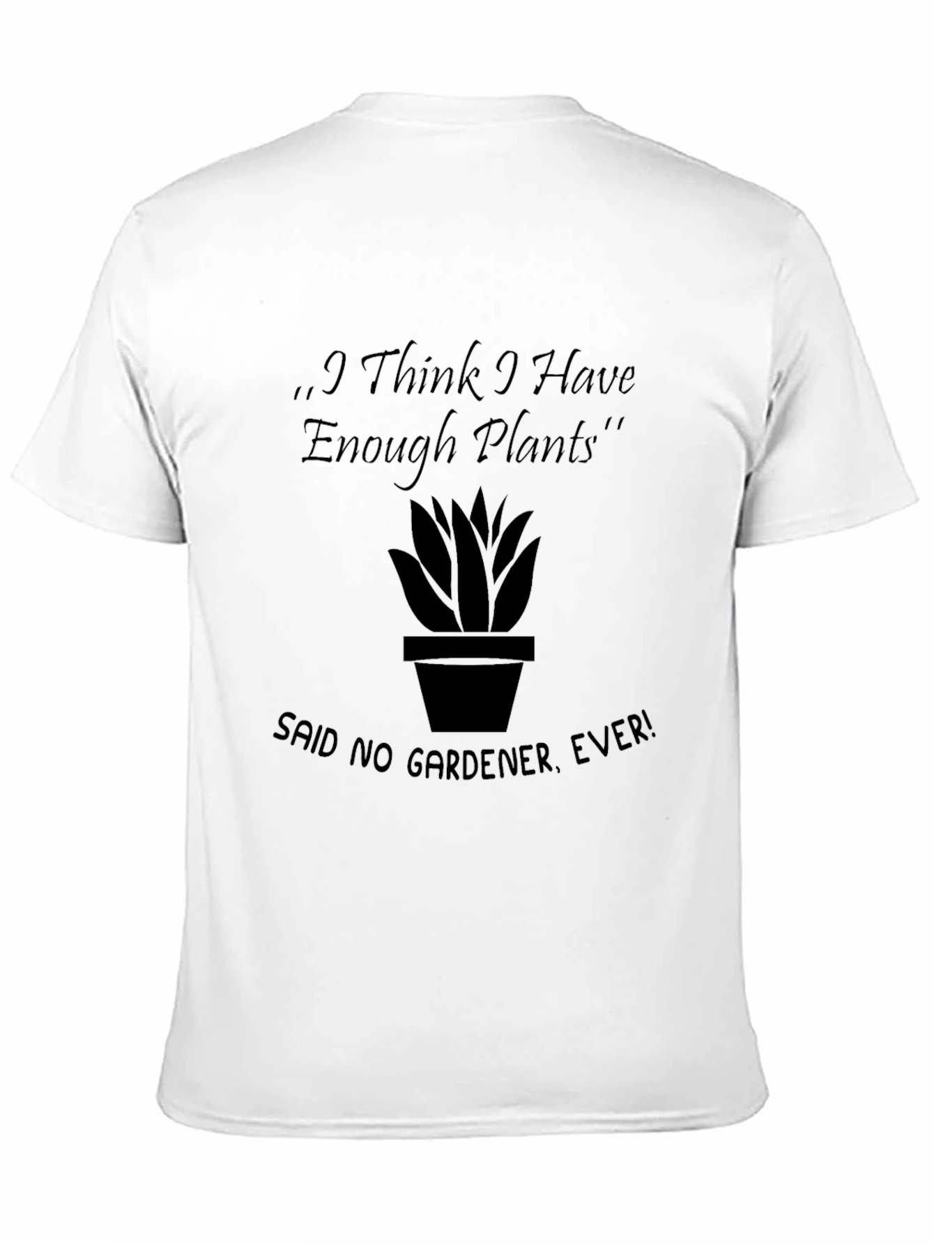 Black Enough Plants Gardener T-Shirt view 11