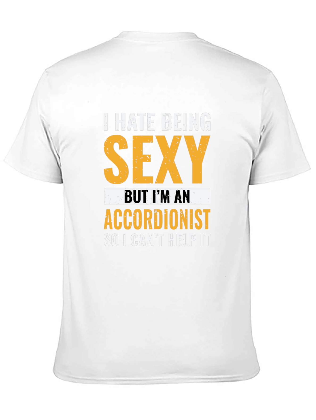 Black Funny Accordionist T-Shirt: I Hate Being Sexy! view 11