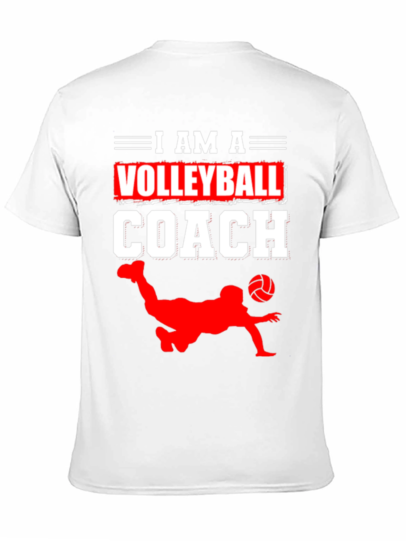 Black Volleyball Coach Graphic Tee - Black Cotton T-Shirt view 11