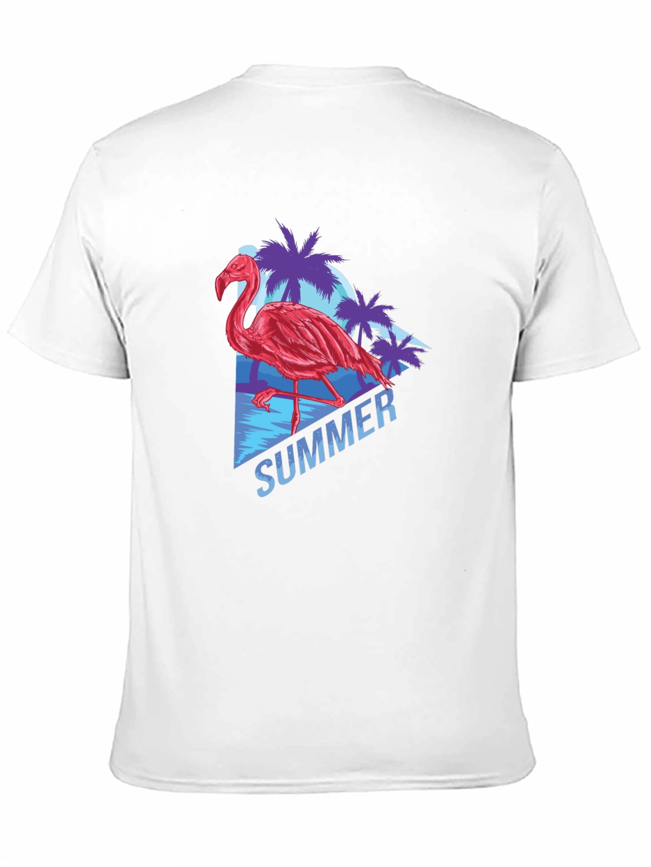 Black Summer Flamingo T-Shirt - Tropical Vibes view 11