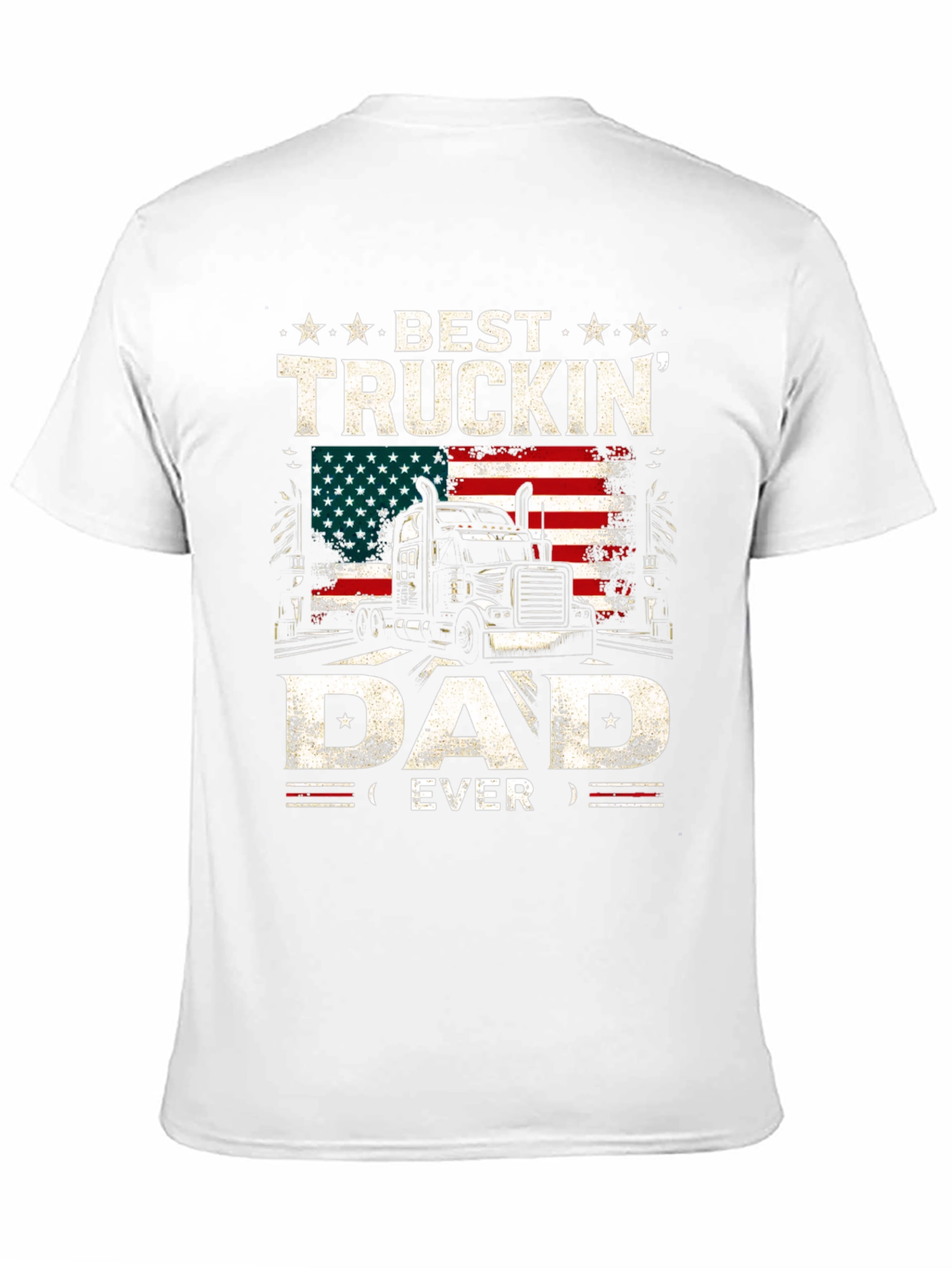 Black Best Truckin' Dad Ever T-Shirt view 11