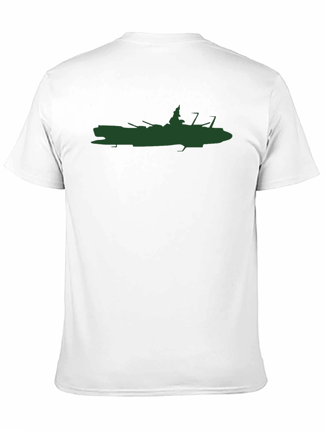 Black Battleship Silhouette Graphic T-Shirt - Black view 11