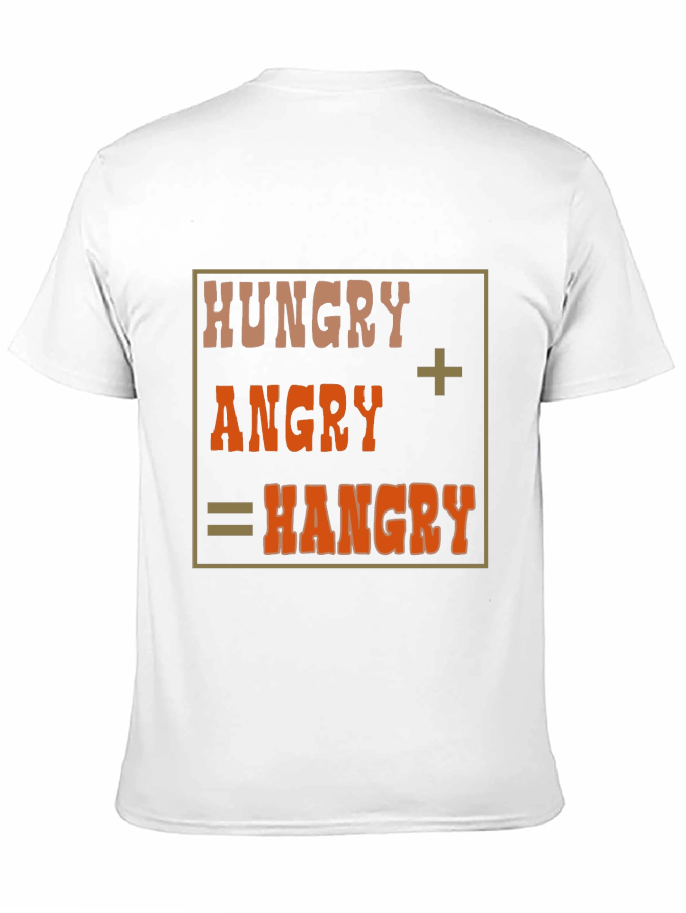 Black Hangry T-Shirt - Funny Hungry Angry Tee view 11