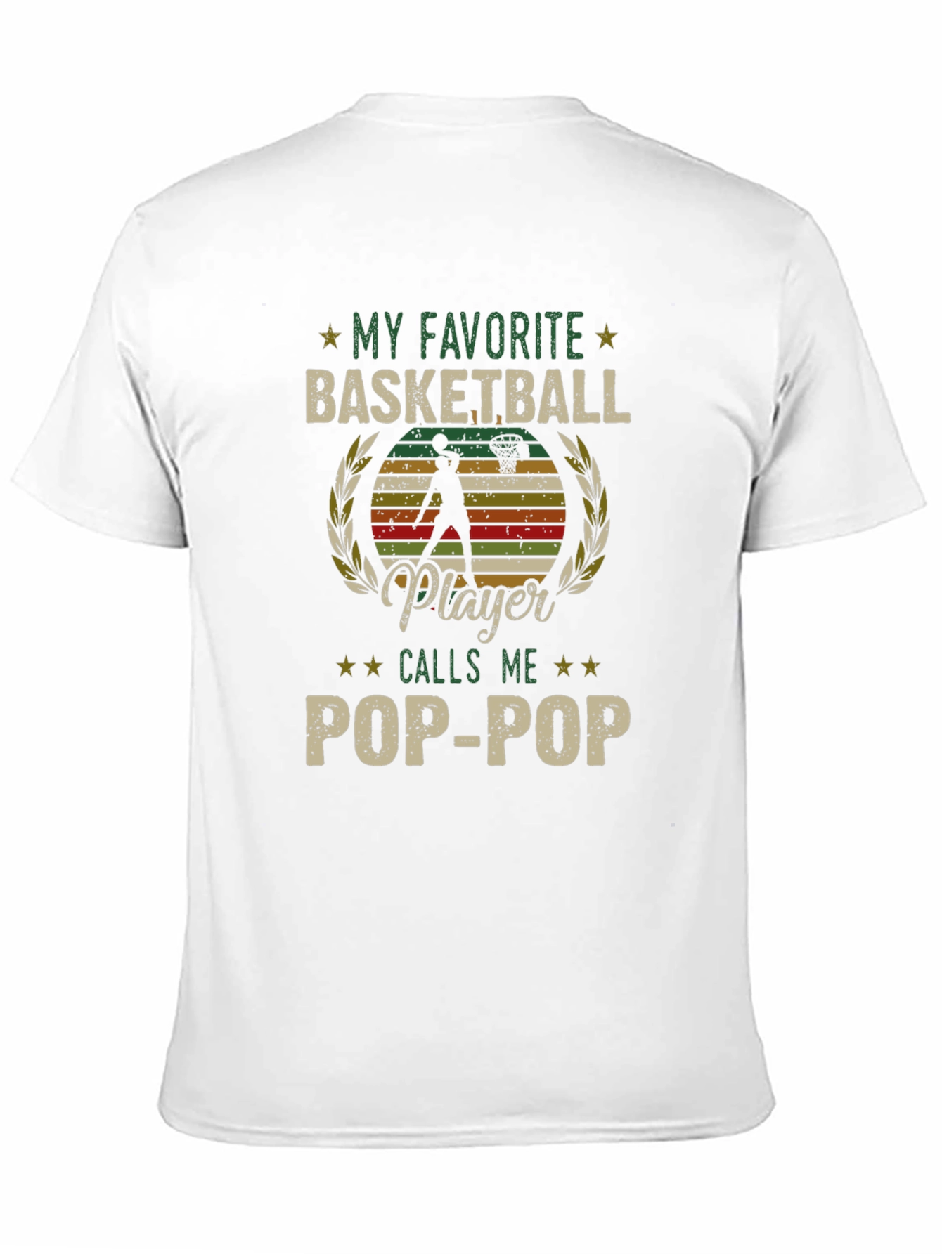 Black My Favorite Basketball Player Calls Me Pop-Pop T-Shirt view 11