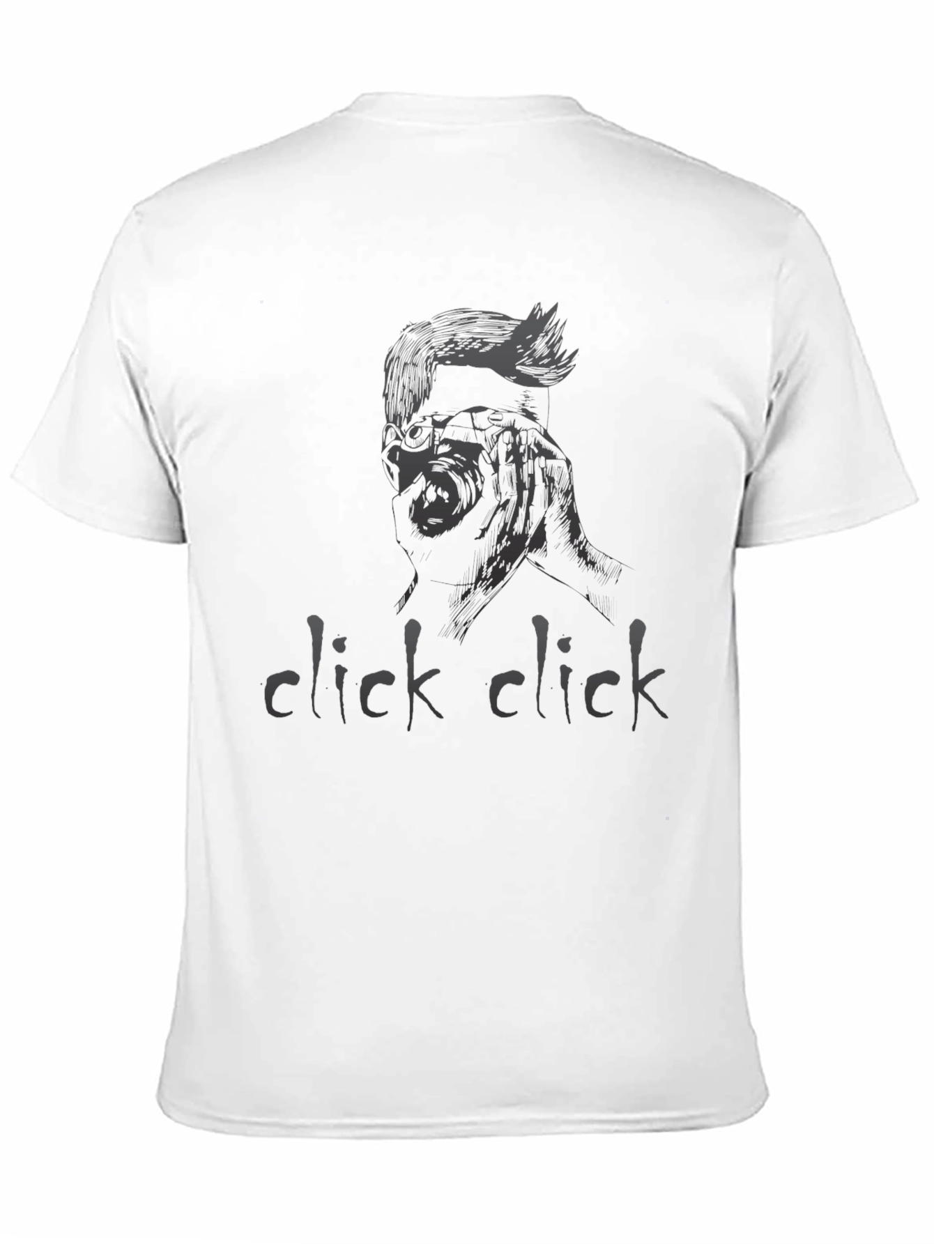 Black Click Click Graphic Tee - Edgy Style view 11