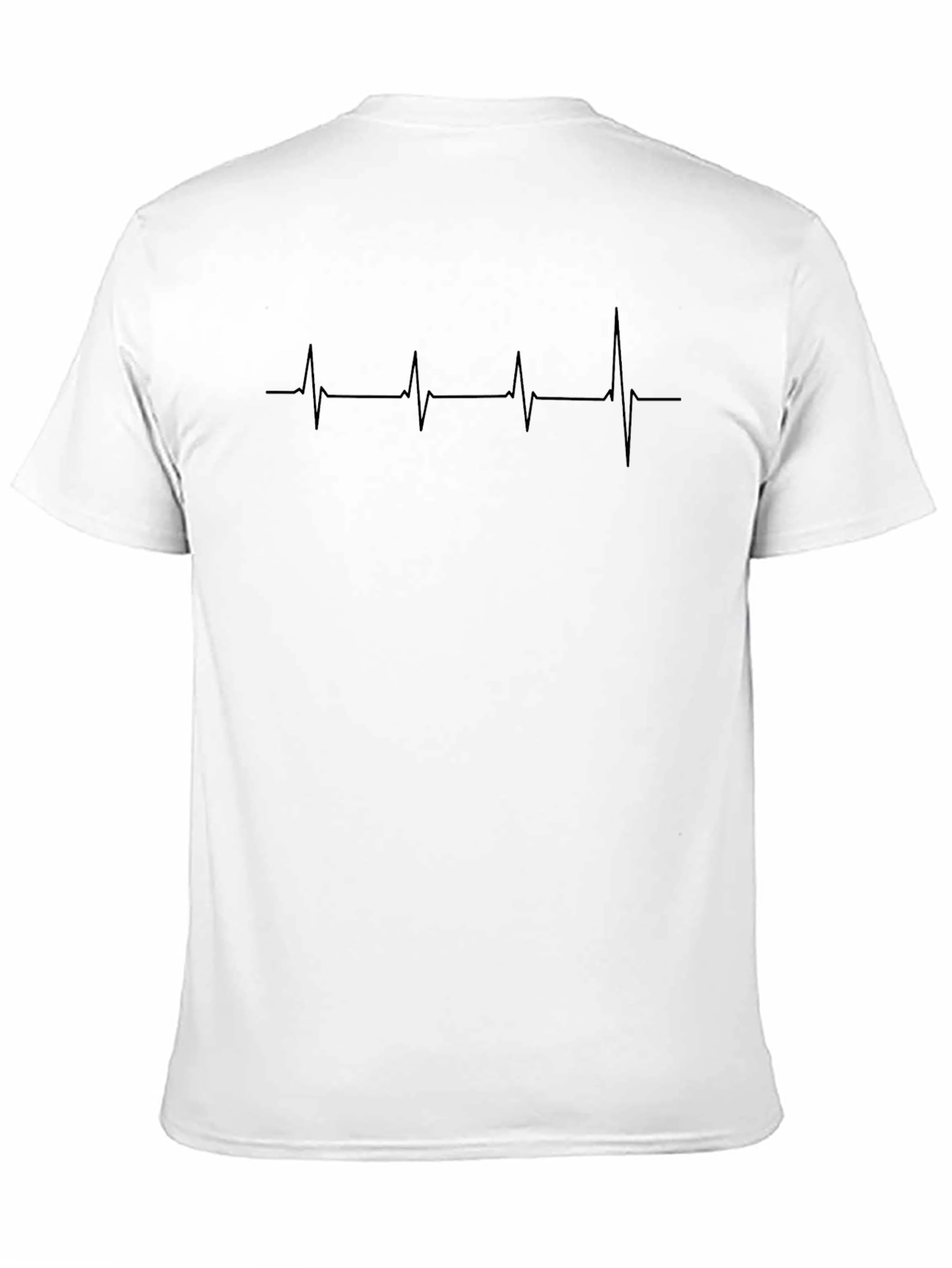 Black Heartbeat Graphic Tee - Stylish Casual Wear view 11