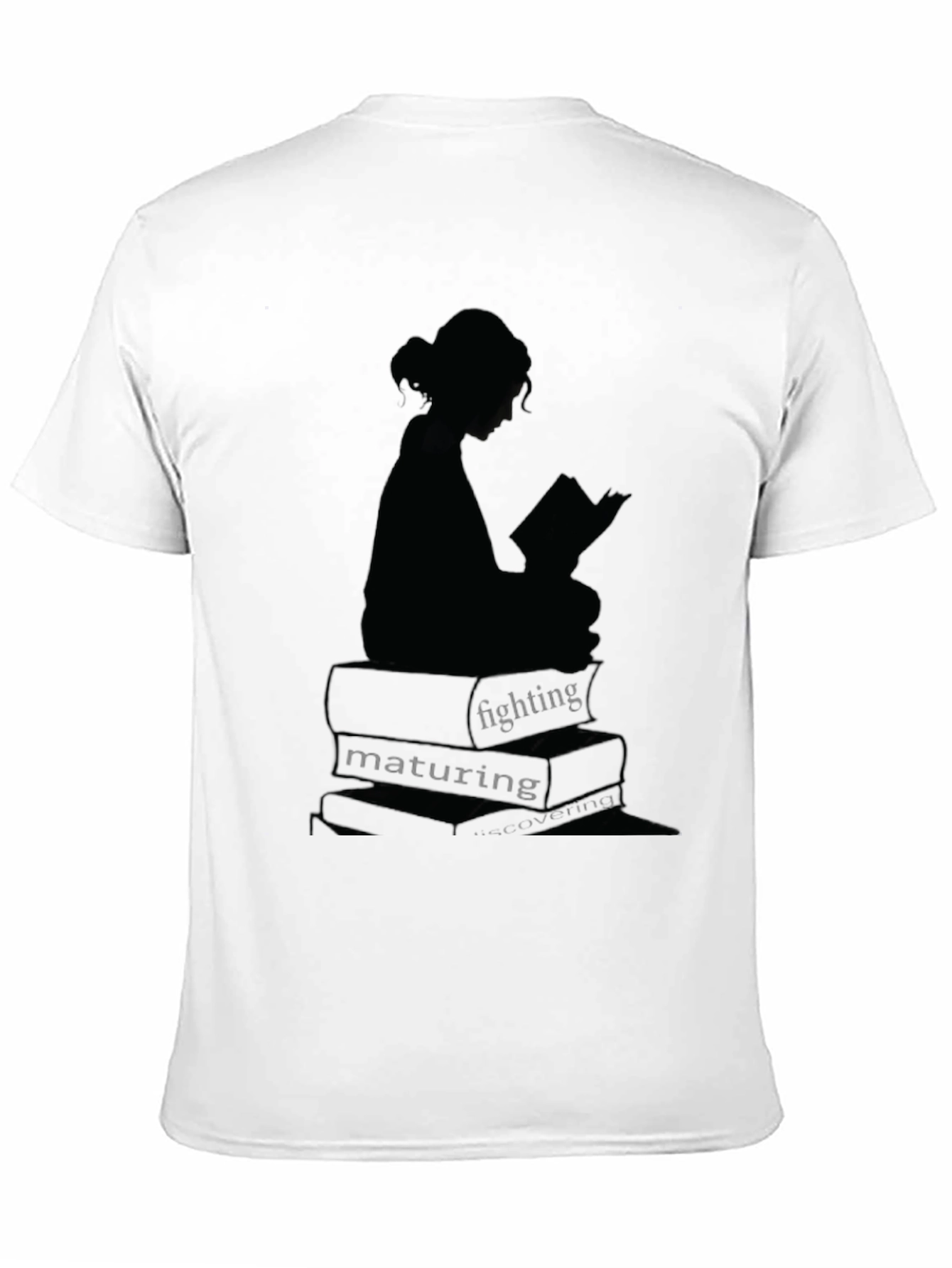 Black Bookworm Graphic Tee - Read, Fight, Mature view 11