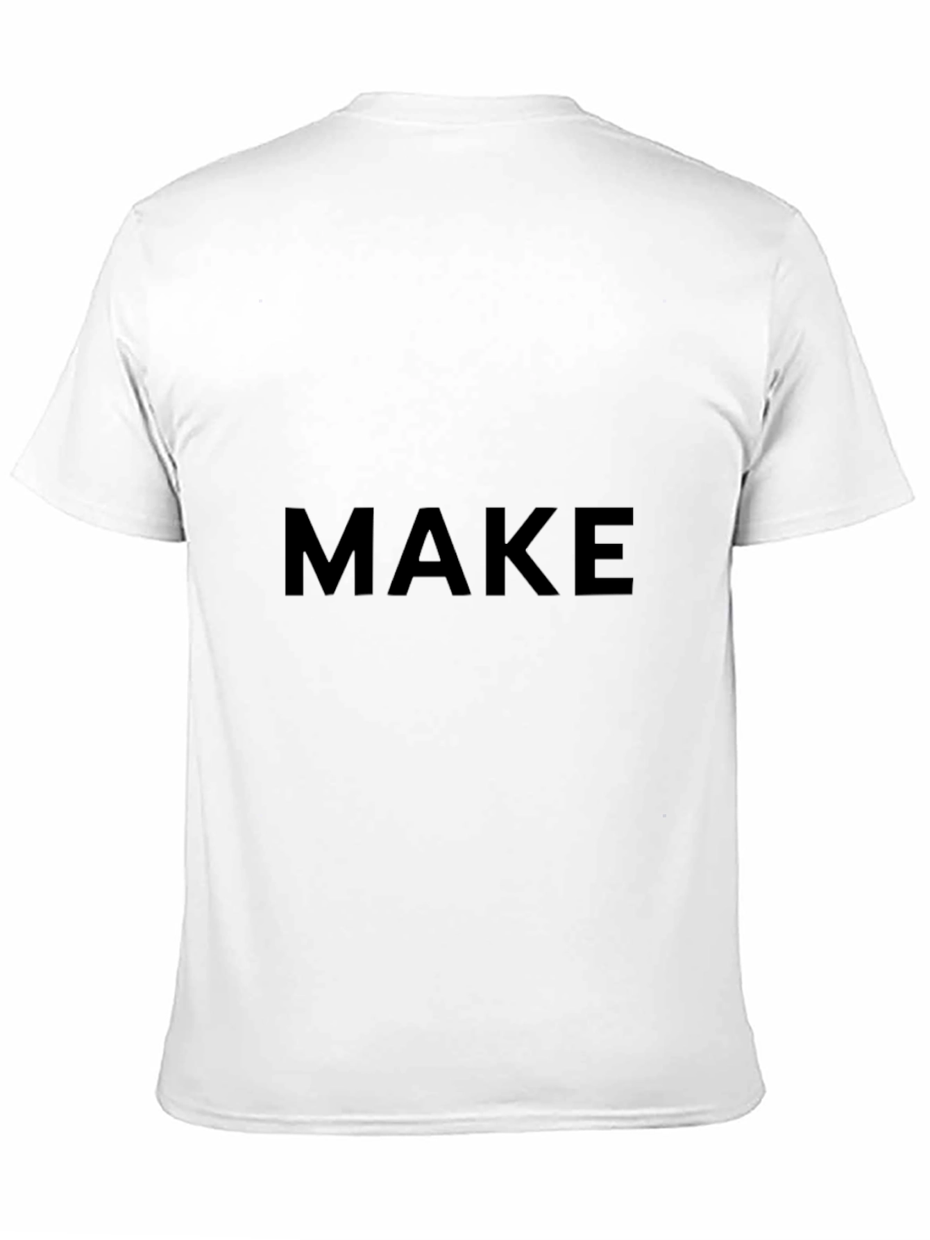 Black MAKE T-Shirt - Classic Black Cotton Tee view 11