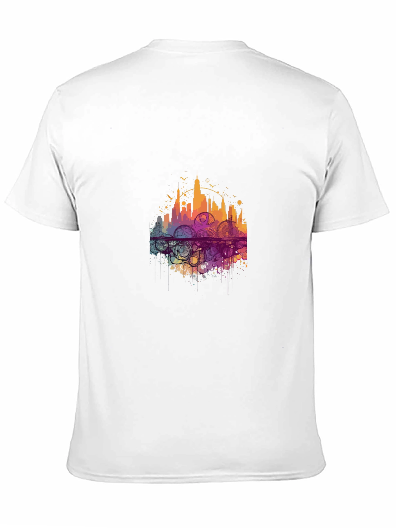 Black Urban Cycling Graphic Tee - Black Cotton Blend view 11