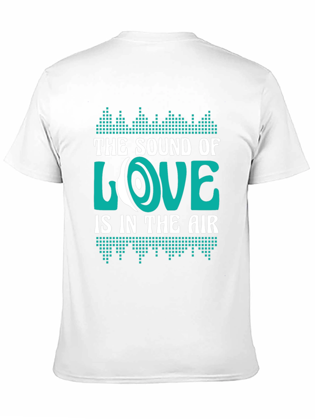 Black Sound of Love Graphic Tee - Black Cotton Blend view 11