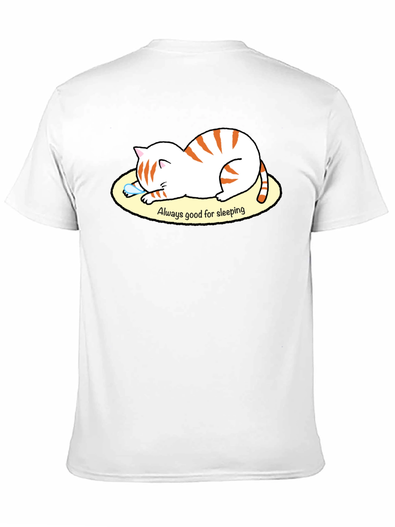 Black Always Good for Sleeping Cat Graphic T-Shirt view 11