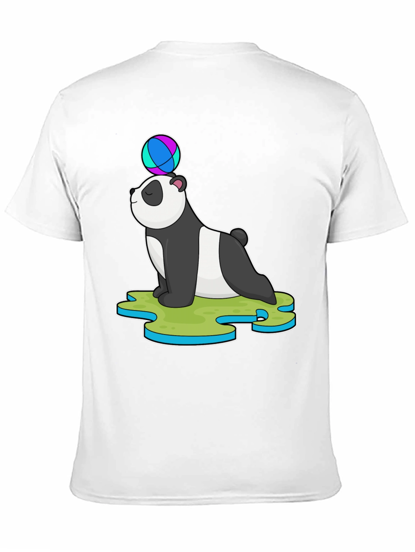 Black Panda Balancing Ball T-Shirt view 11