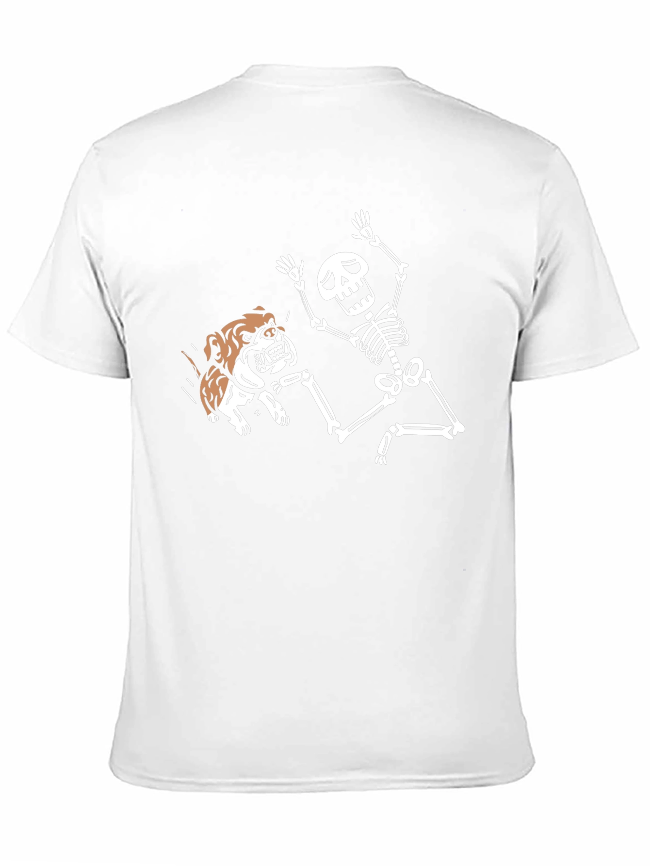 Black Skeleton & Bulldog Graphic Tee - Black T-Shirt view 11