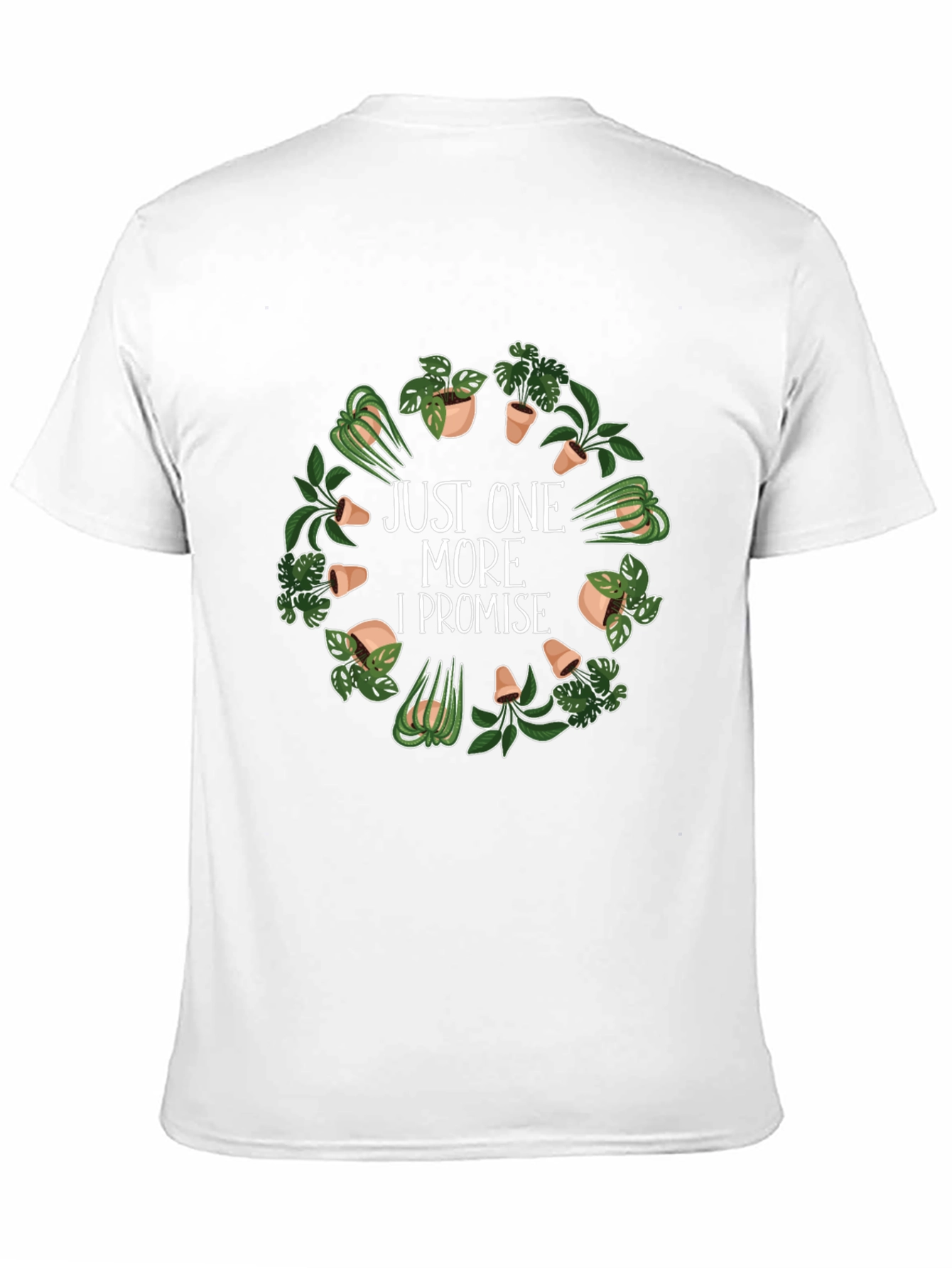 Black Just One More Plant T-Shirt - Black, Gardener's Gift view 11