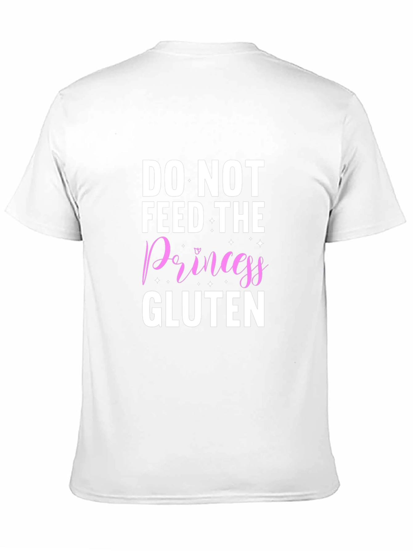 Black Do Not Feed The Princess Gluten T-Shirt view 11